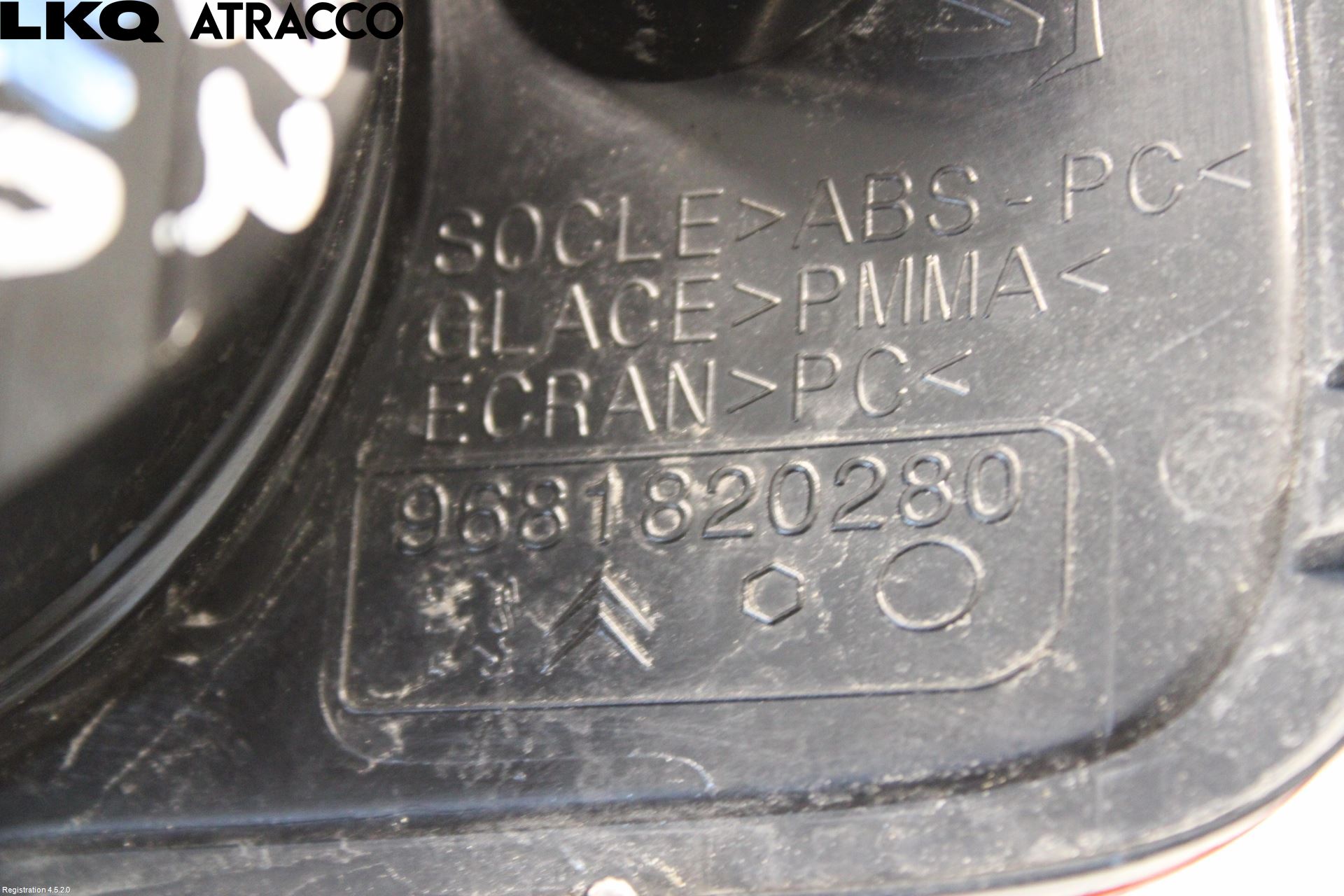 Citroen C3 PICASSO Baklykt Ryggelys-Tåkelys