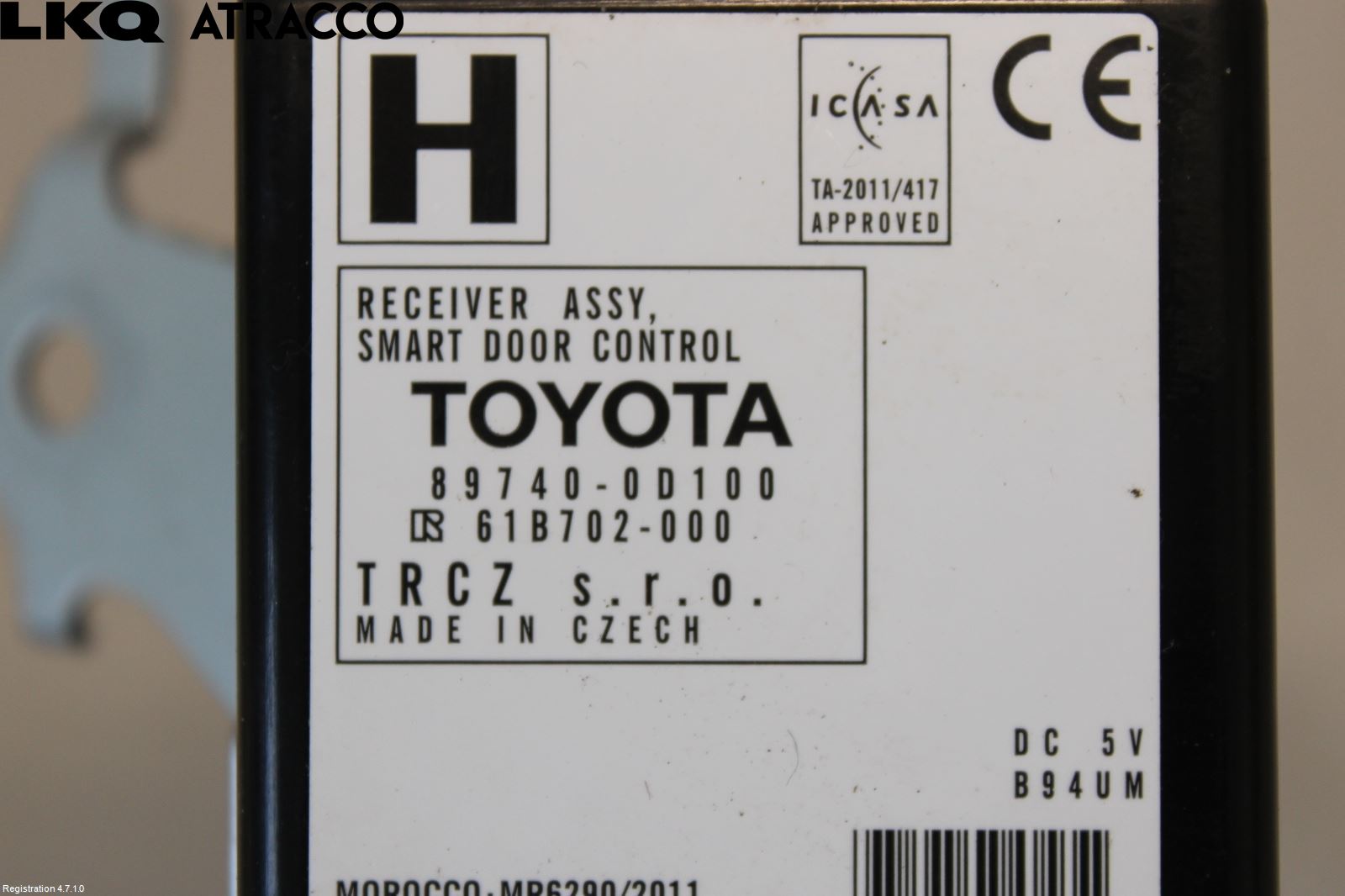 Toyota YARIS XP130 15-20 Styreenhet Øvrig