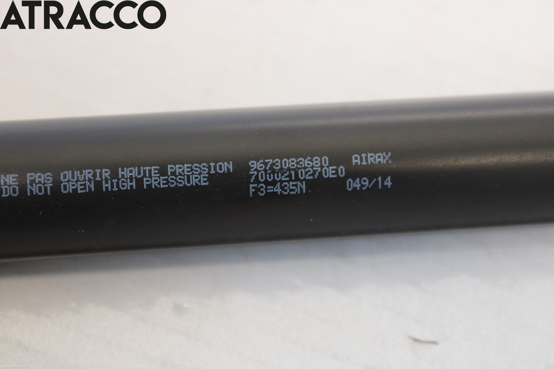 Peugeot 208 12-15 Bakluke Demper-Gassfjær