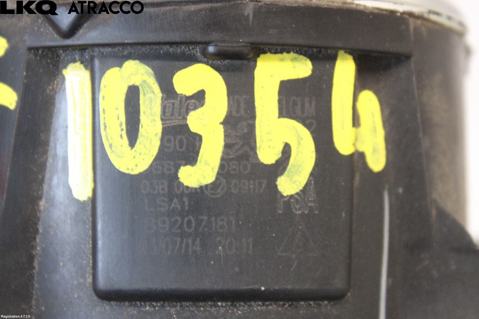 Peugeot 308 14-21 Frontlykt-Kurve-Tåkelys