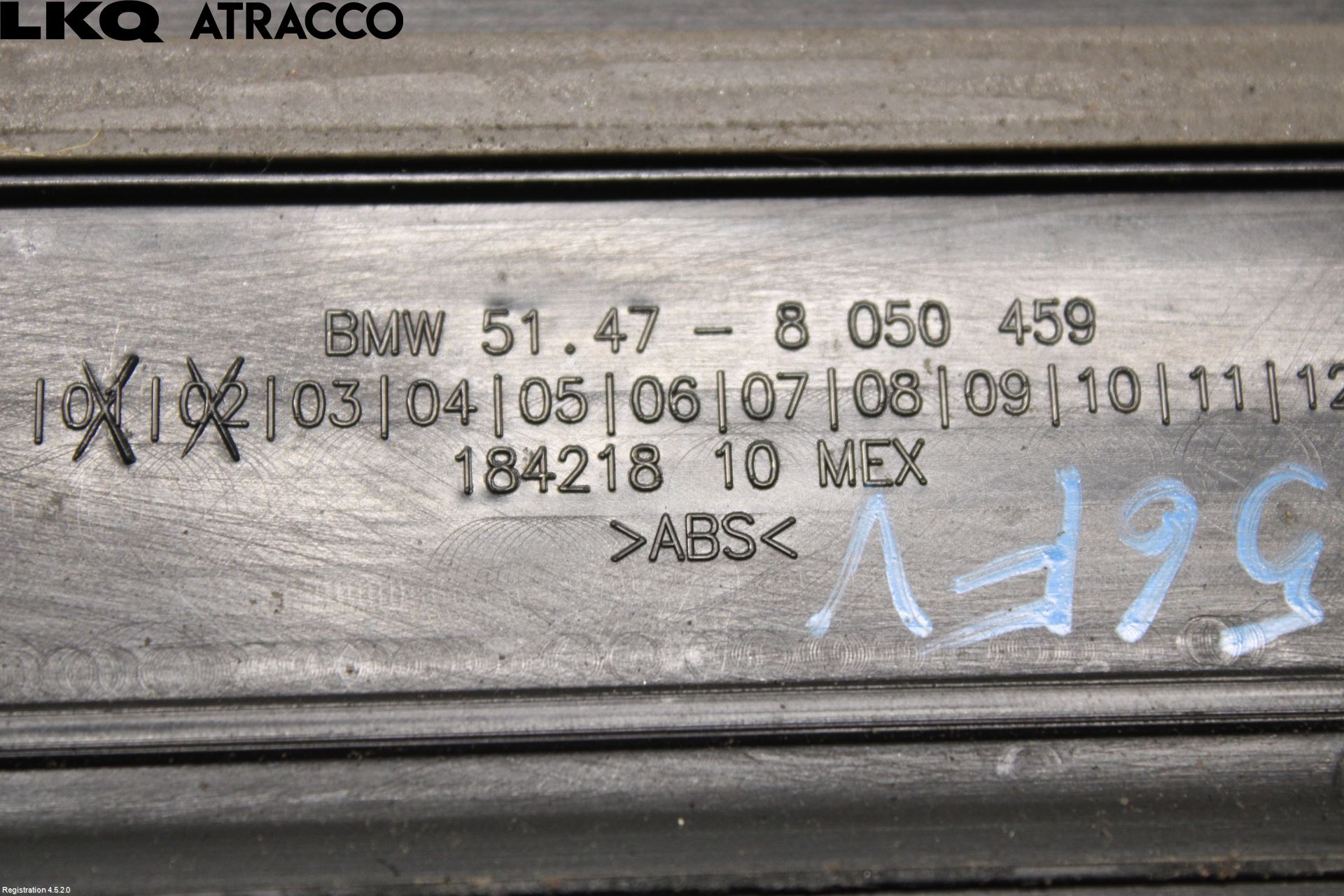 BMW X3 F25 10-17 Innr Terskel Innstigning