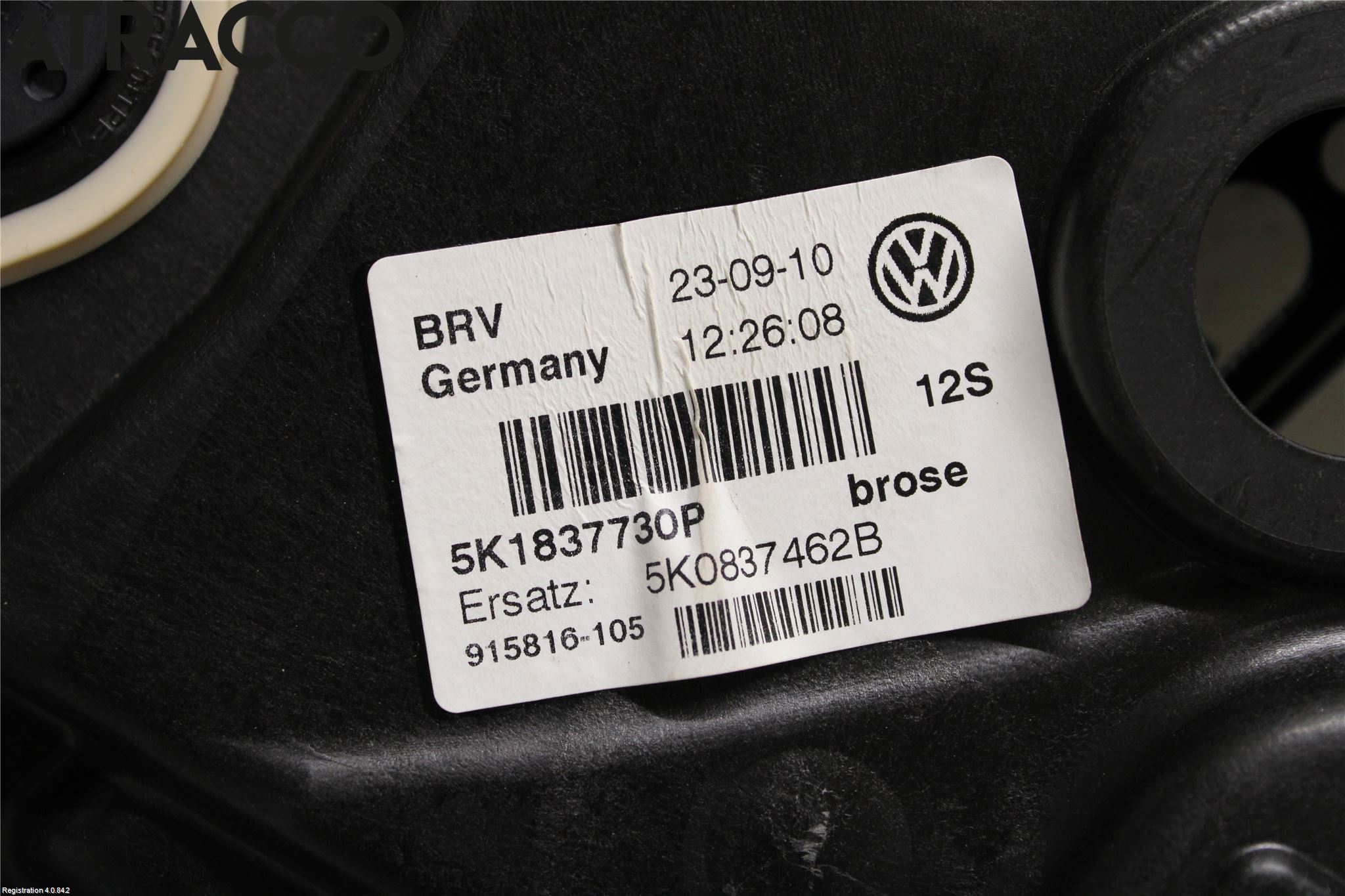 Volkswagen VW GOLF VI 09-13 Vindusheis