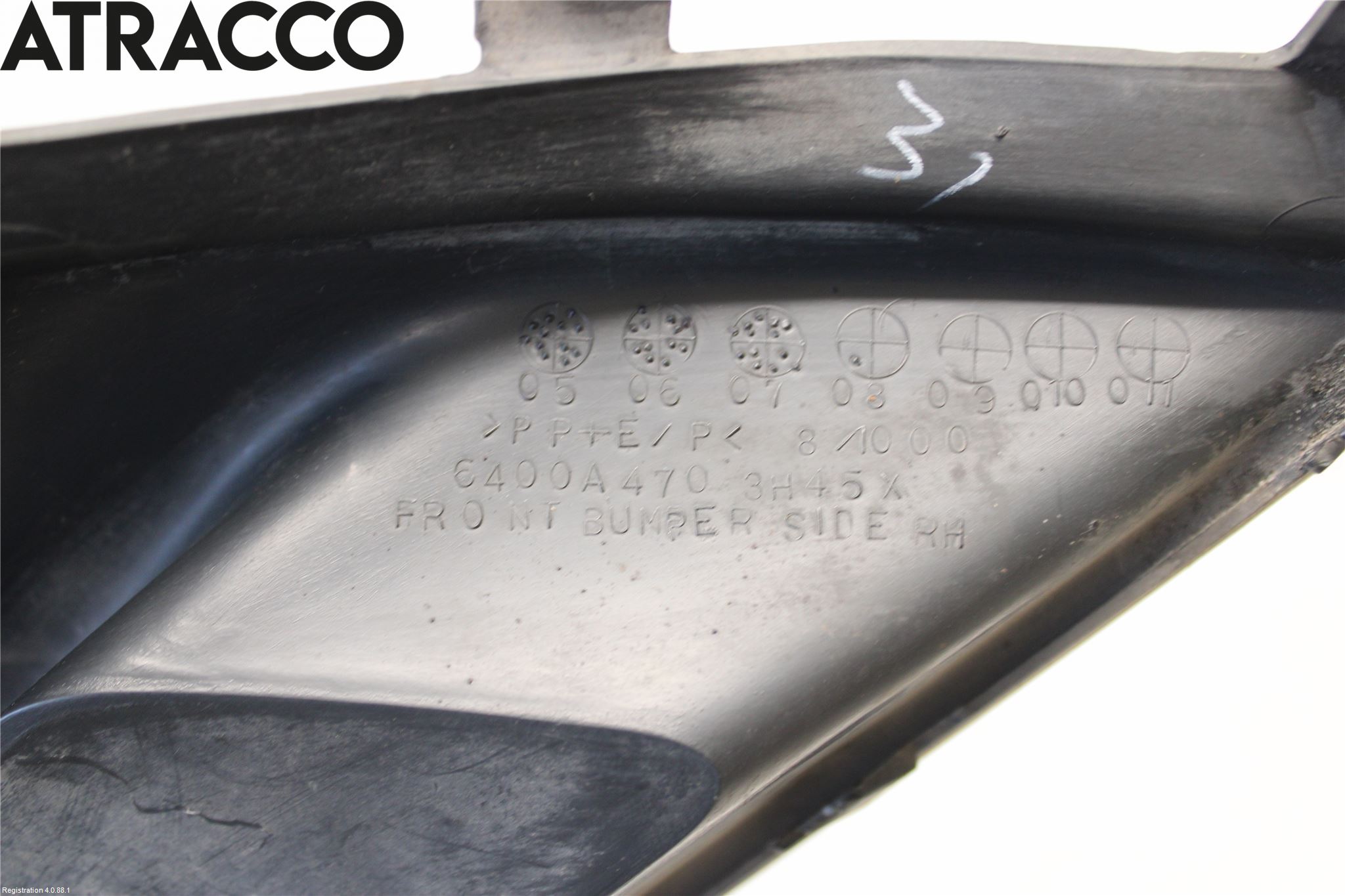 Mitsubishi OUTLANDER 07-12 Støtfanger Foran List