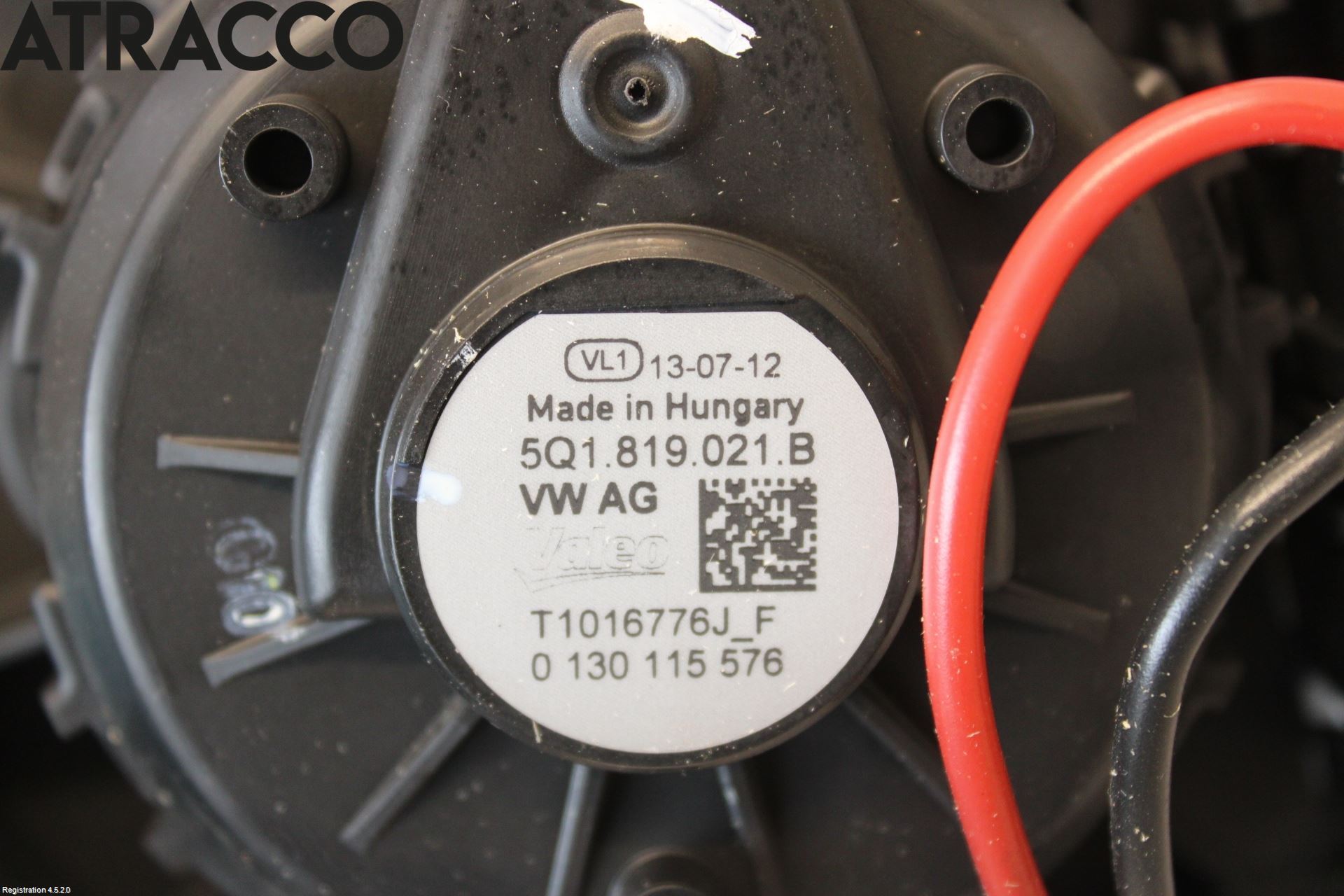 Audi A3/S3 05-13 Varmeapparat Viftemotor