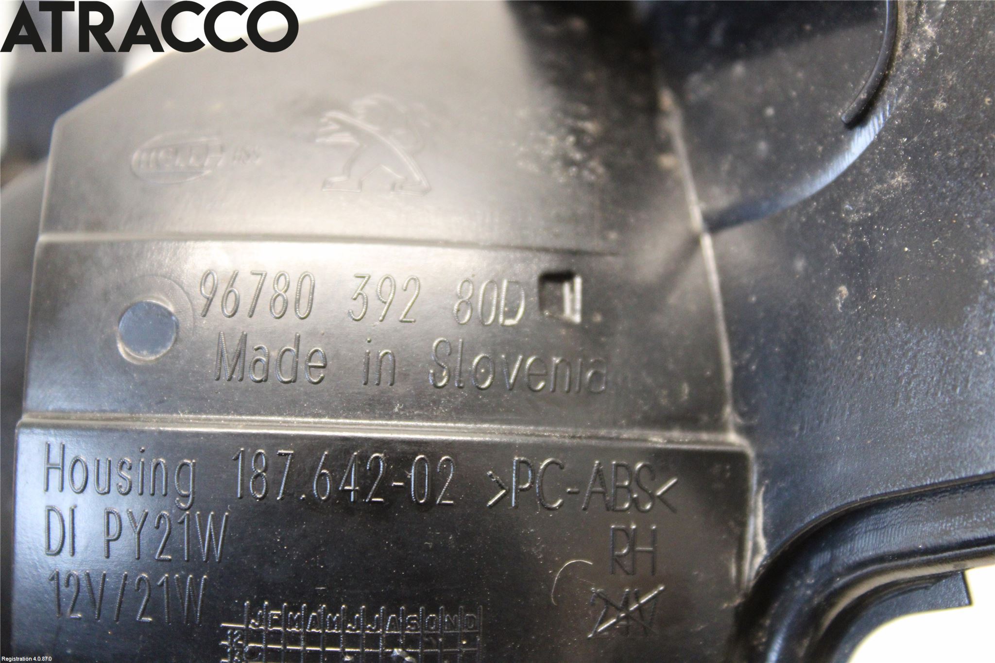 Peugeot 308 14-21 Blinklykt Foran Høyre