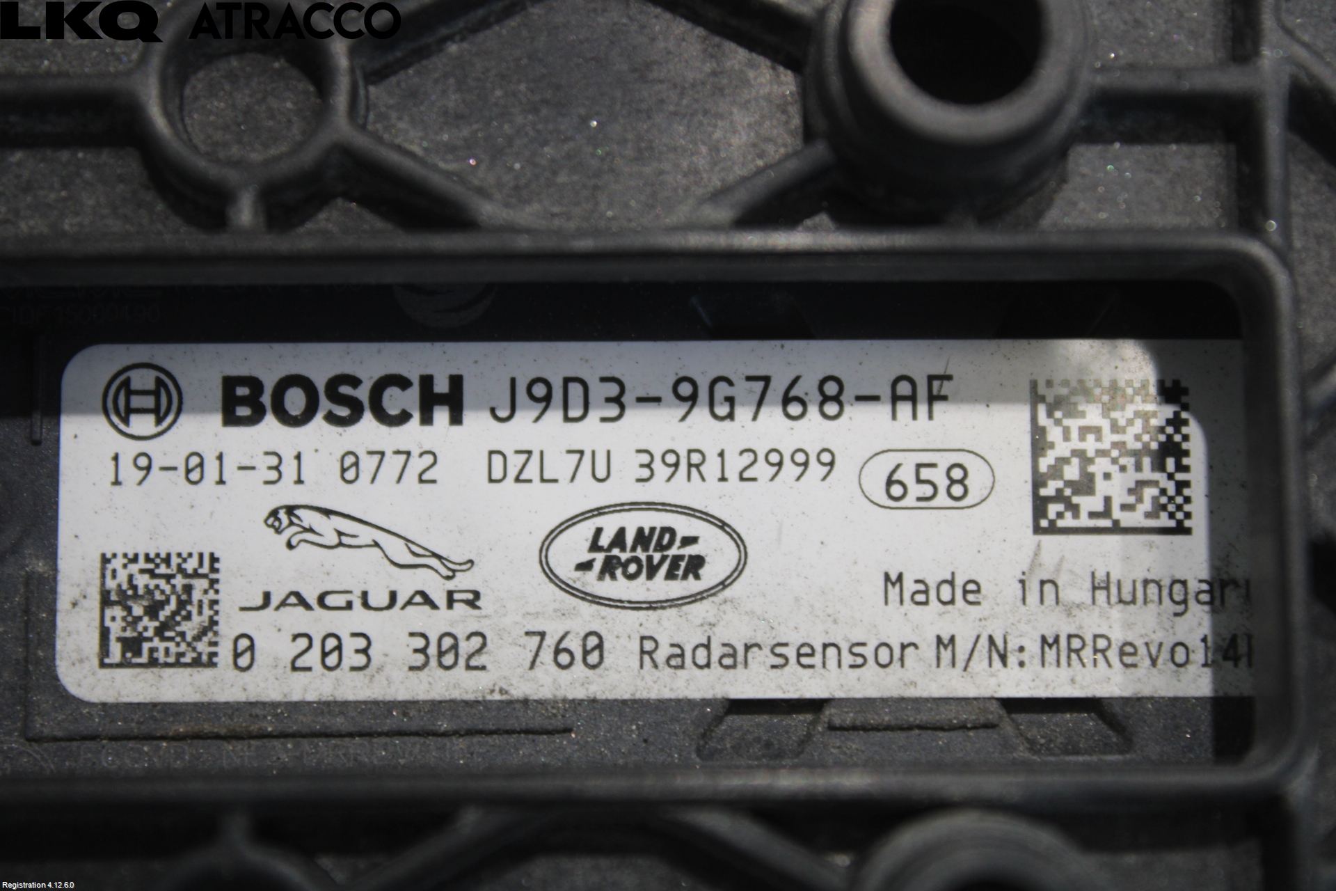 Jaguar I-PACE 18- Sensor Fartsbegrensning