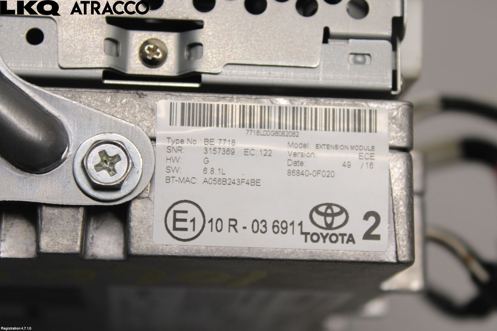 Toyota YARIS XP130 15-20 Stereo Radio