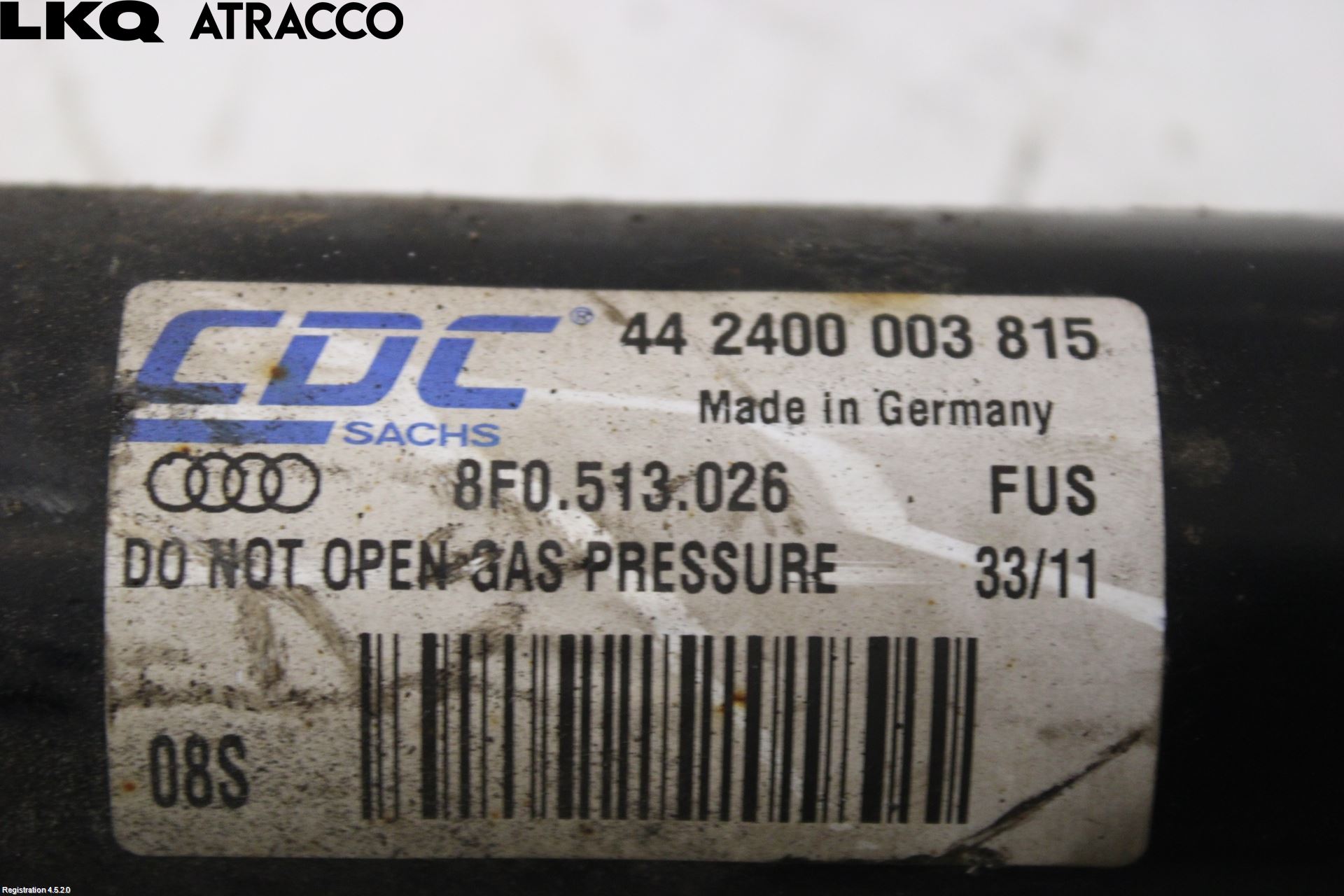 Audi S5 07- Støtdemper Bak