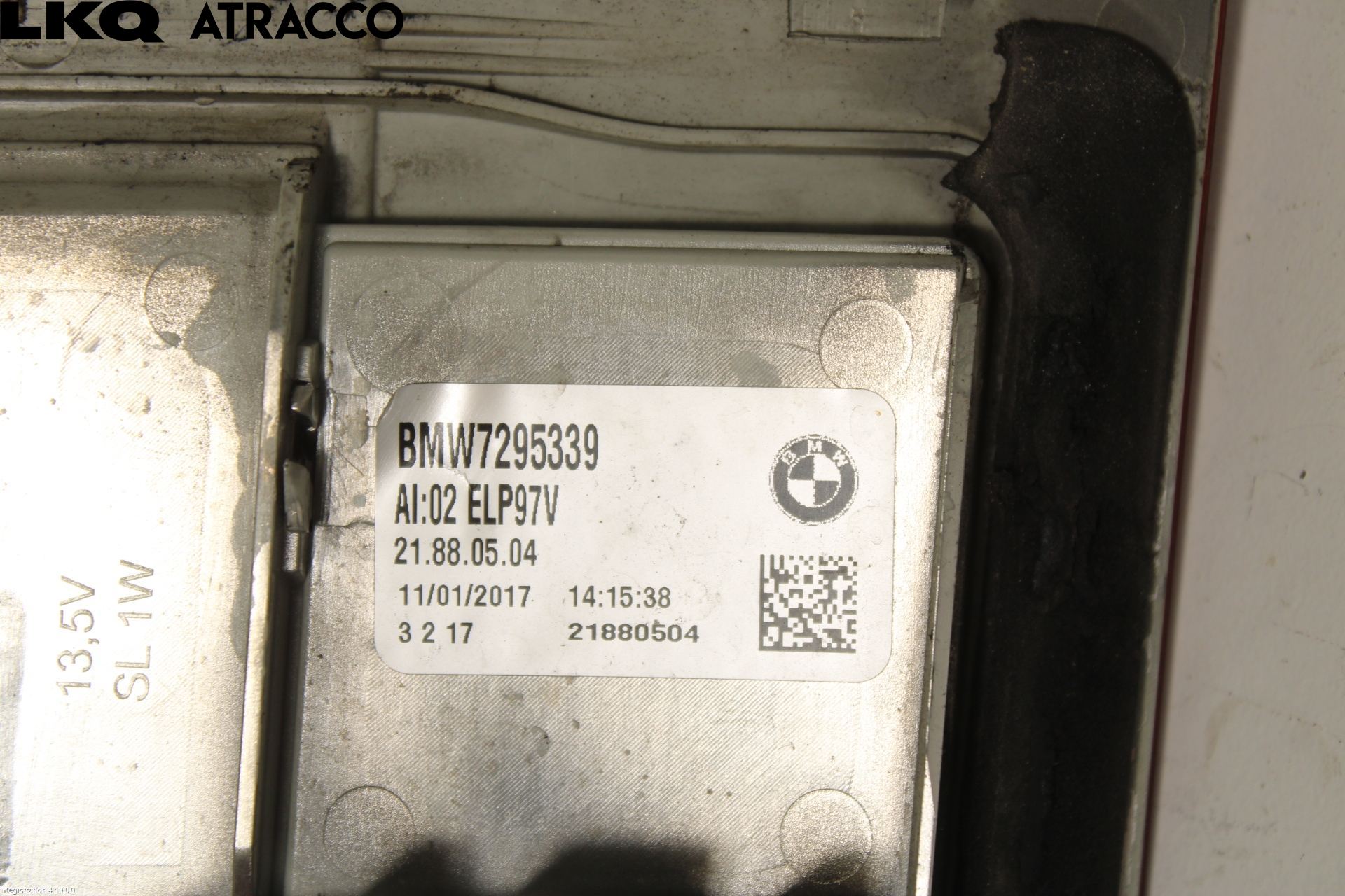 BMW X5 E70 07-13 Baklykt Venstre  På Luke(Indre