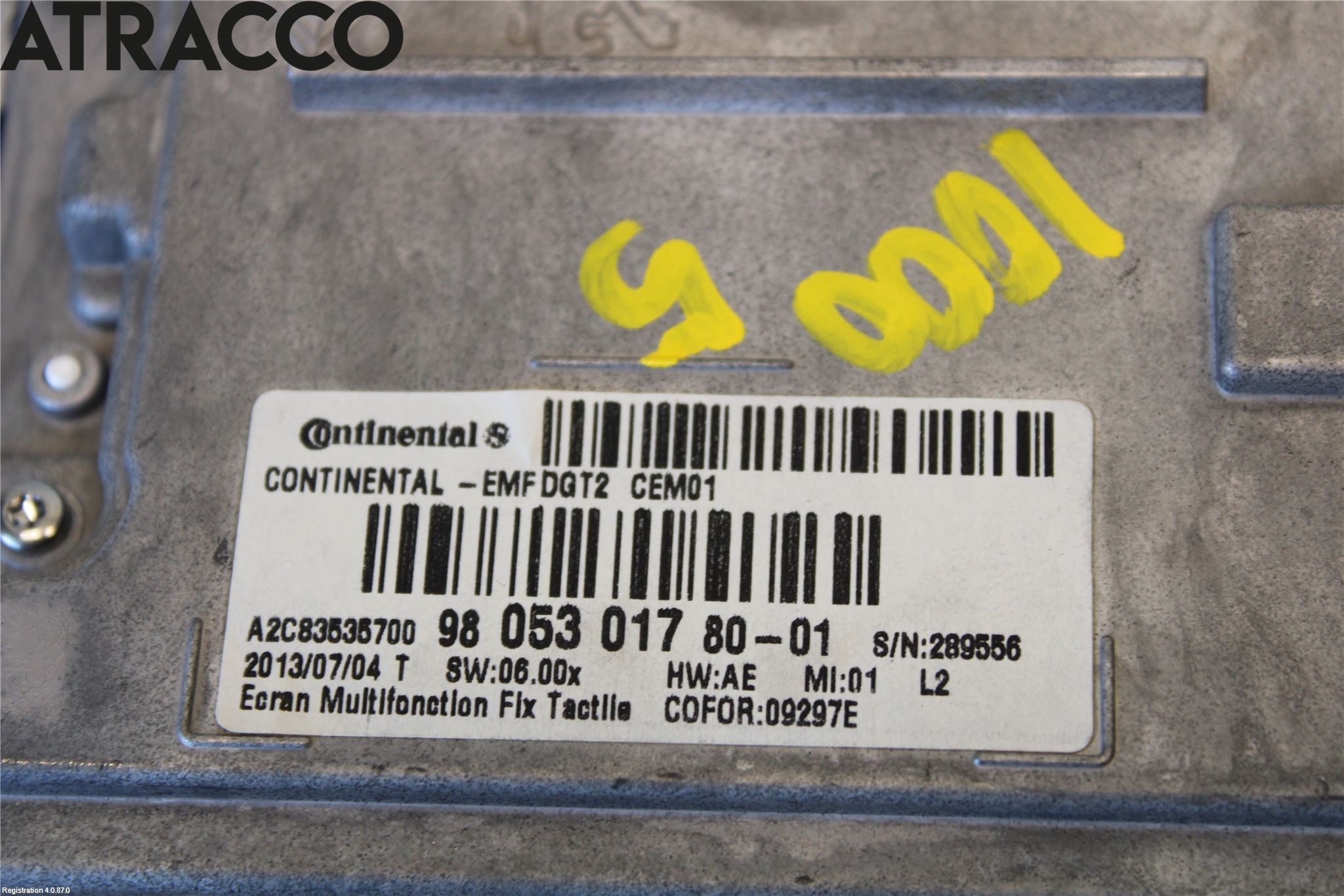 Peugeot 2008 13-20 Multifunktionsdisplay