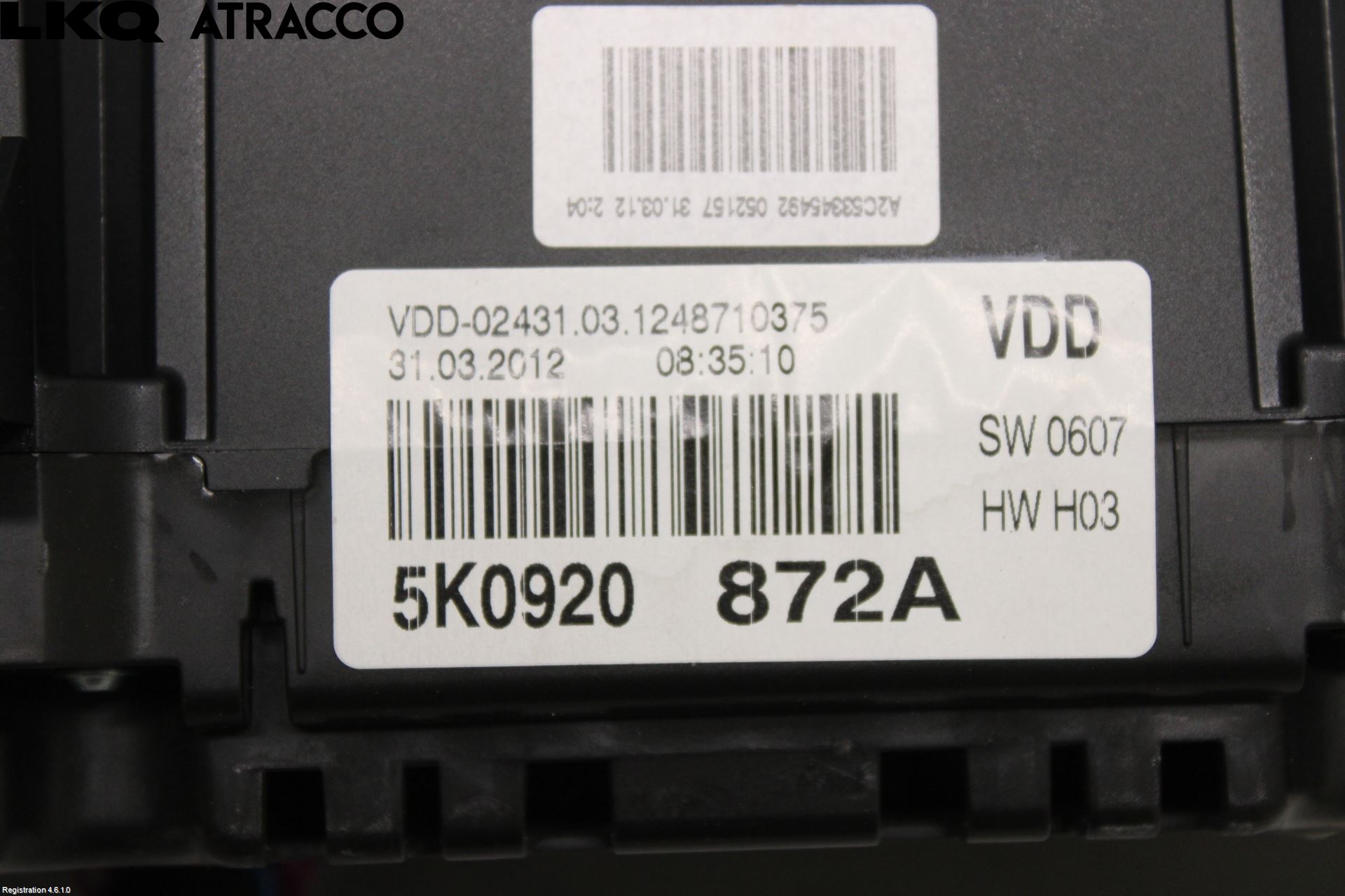 Volkswagen VW GOLF VI 09-13 Instr Kombinert