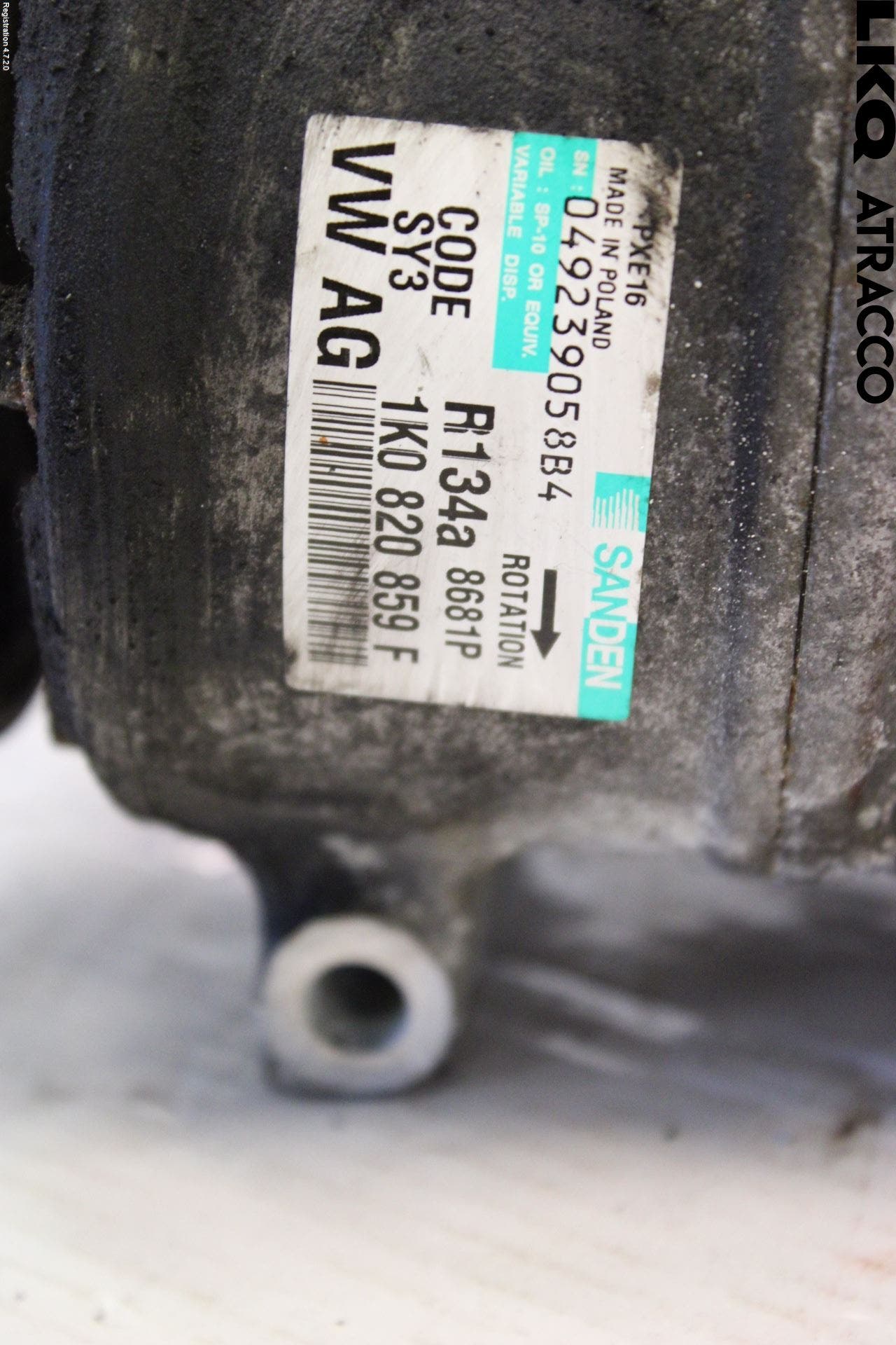 Volkswagen VW TOURAN 03-10 Varme Ac Kompressor