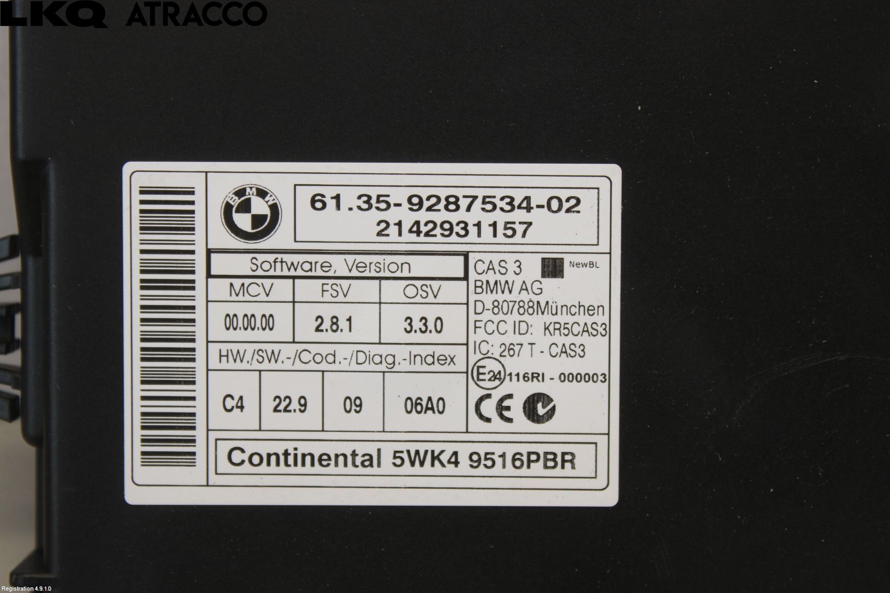 BMW X1 E84 10-15 Styreenhet Øvrig