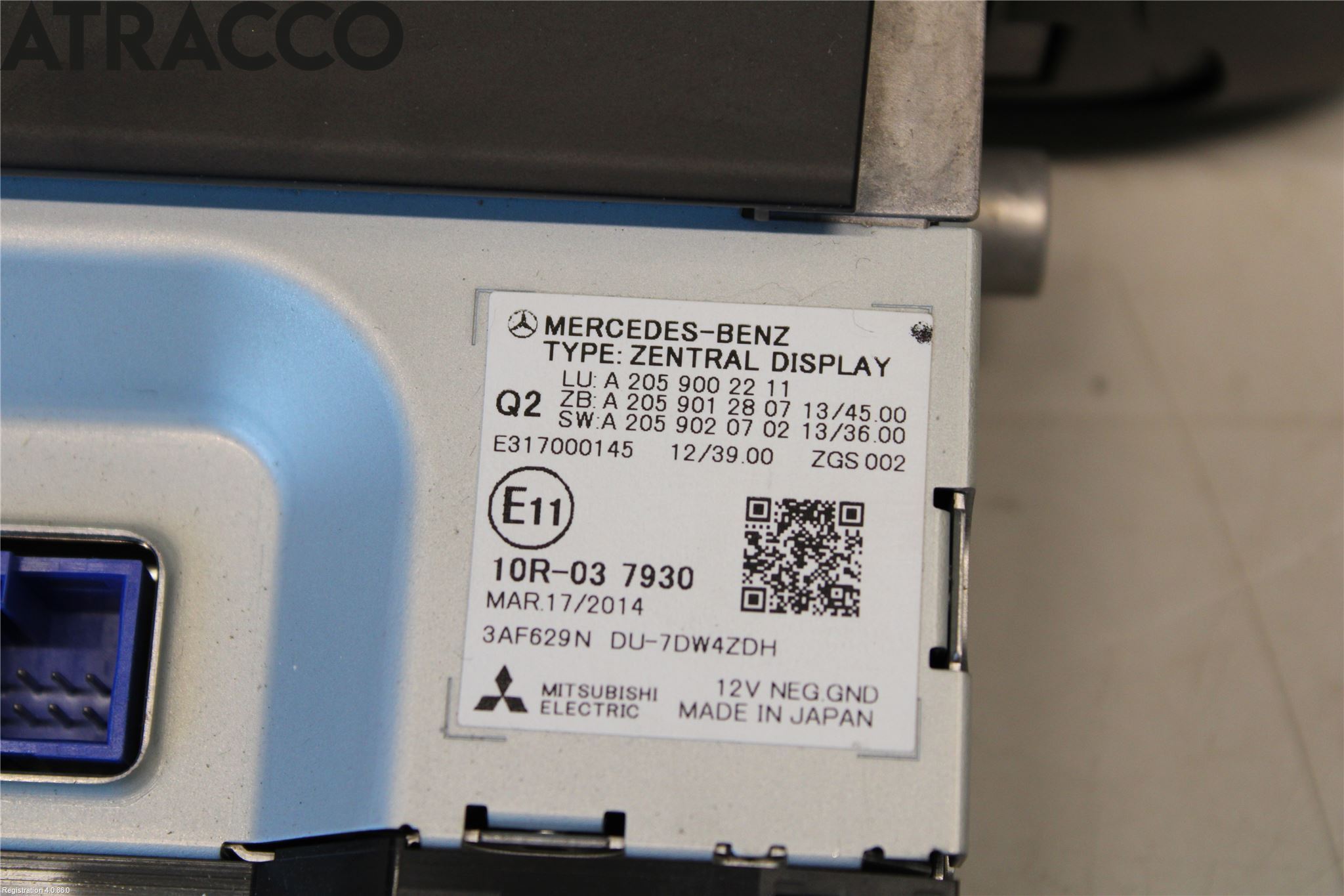 Mercedes-Benz MB C-KLASS (W205) 14-21 Multifunktionsdisplay