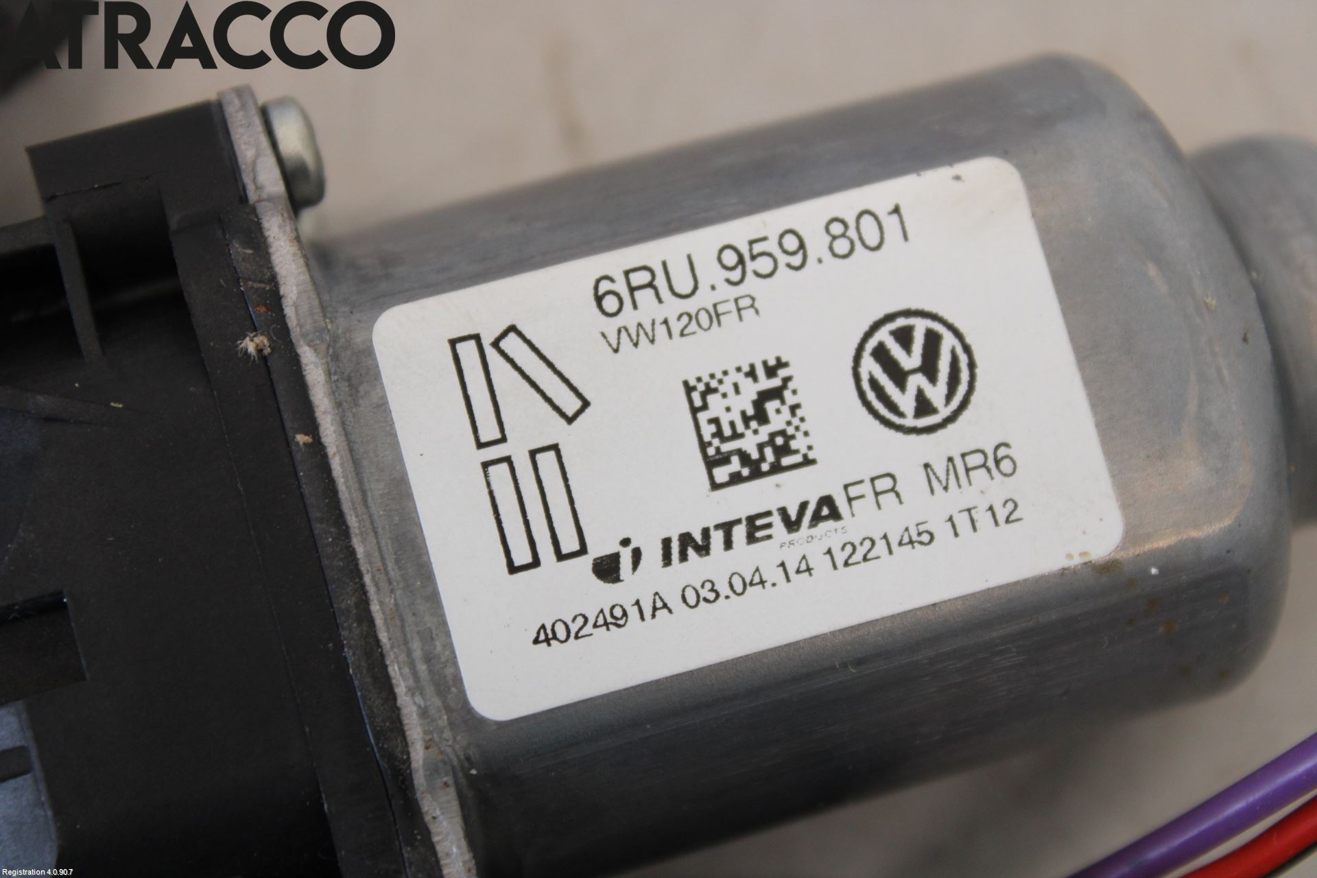 Volkswagen VW UP! / E-UP! Vindusheismotor