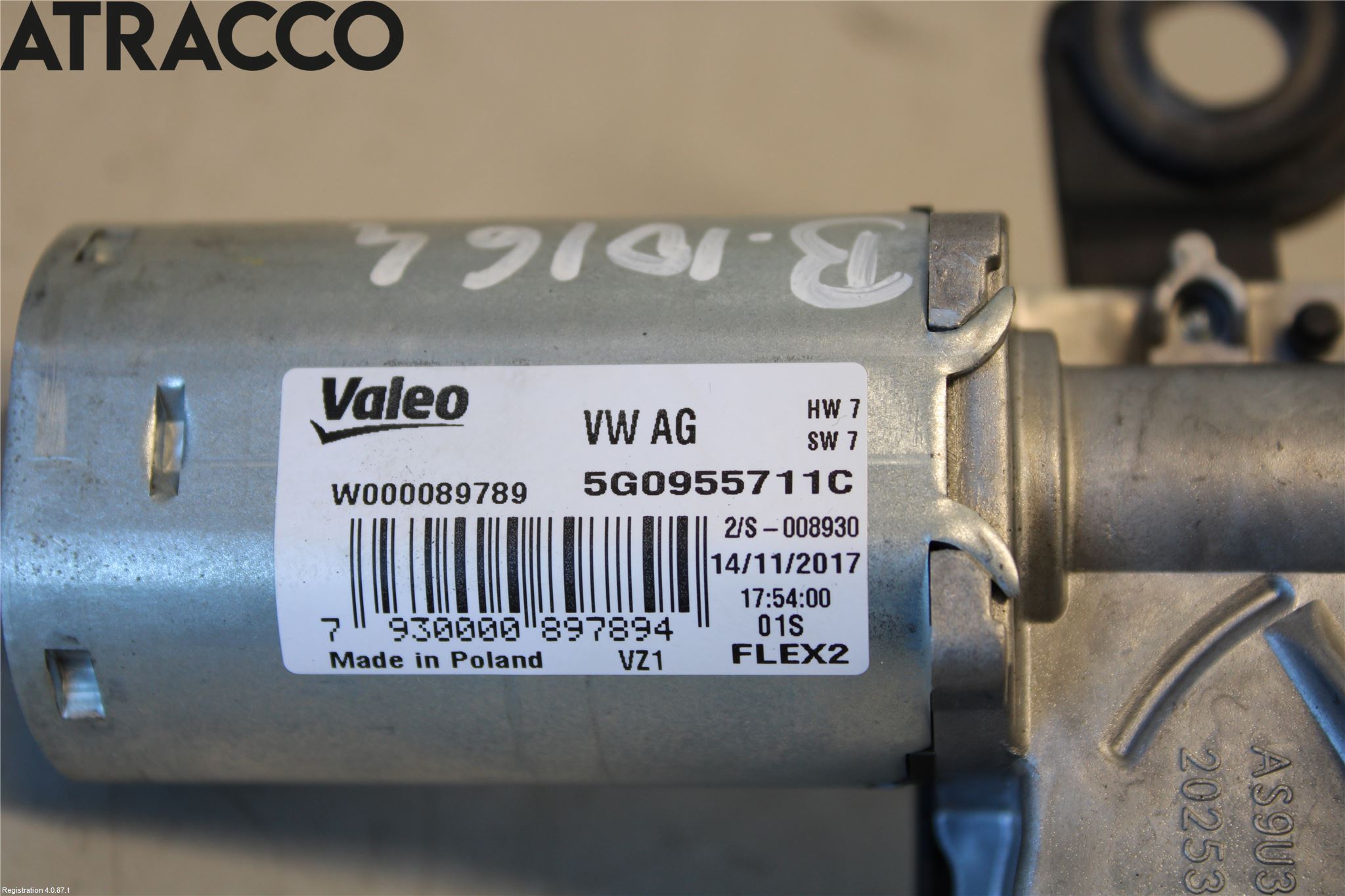 Volkswagen VW PASSAT 15-19 Viskermotor Bakluke