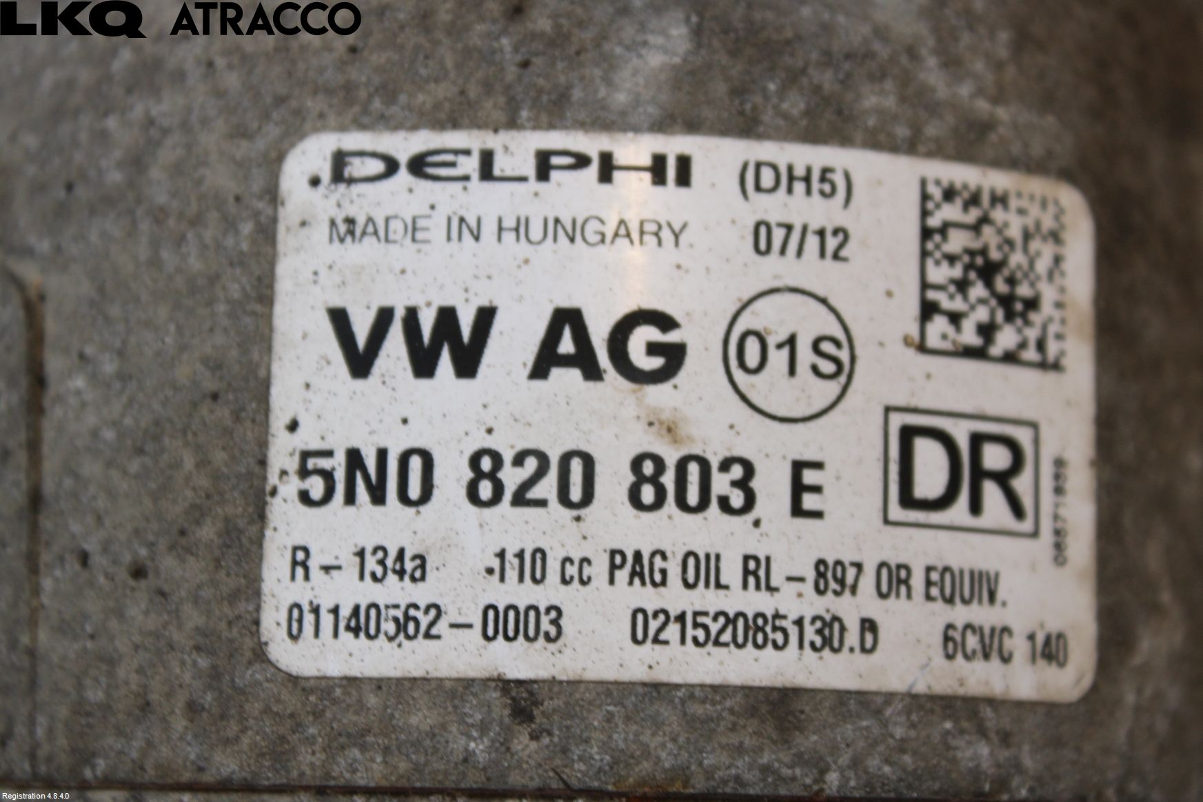 Volkswagen VW SHARAN 11- Varme Ac Kompressor