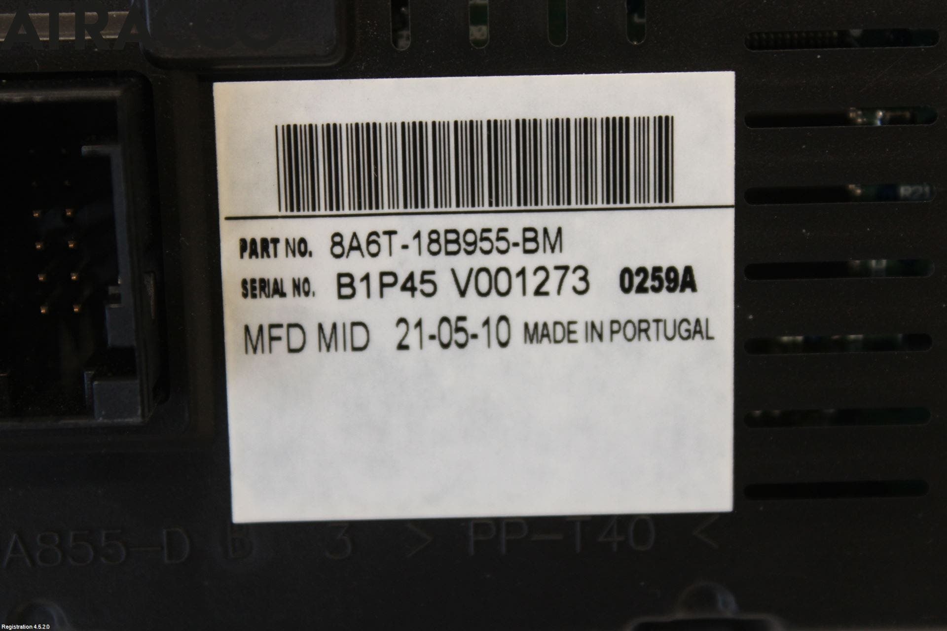 Ford FIESTA 09-12 Multifunktionsdisplay