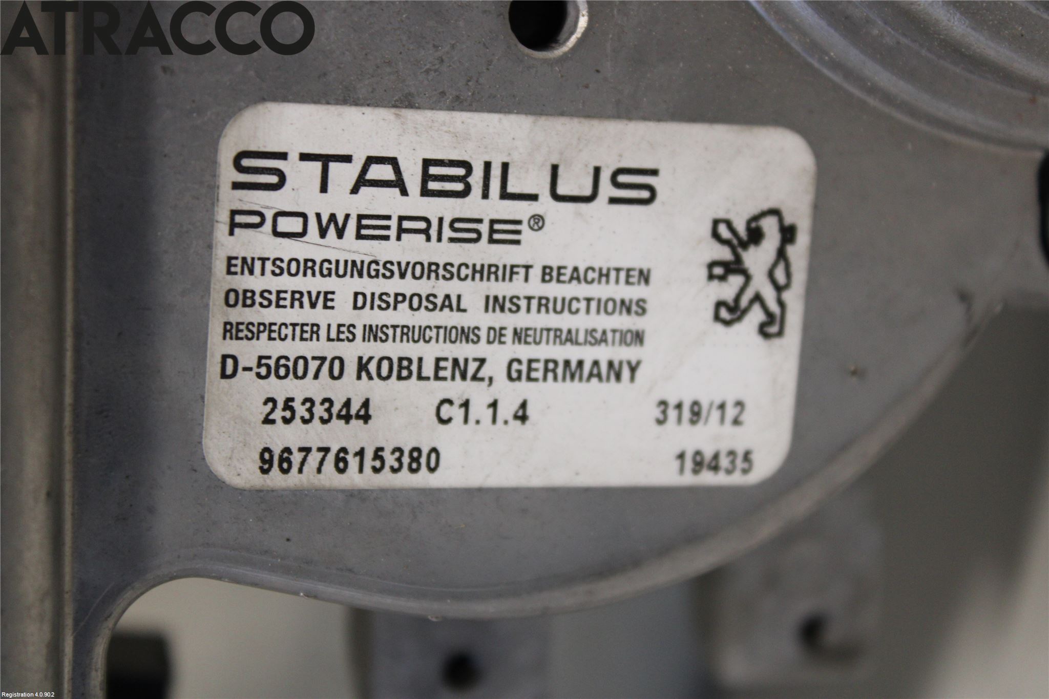 Peugeot 508 11-18 Baklukeåpner Automatisk