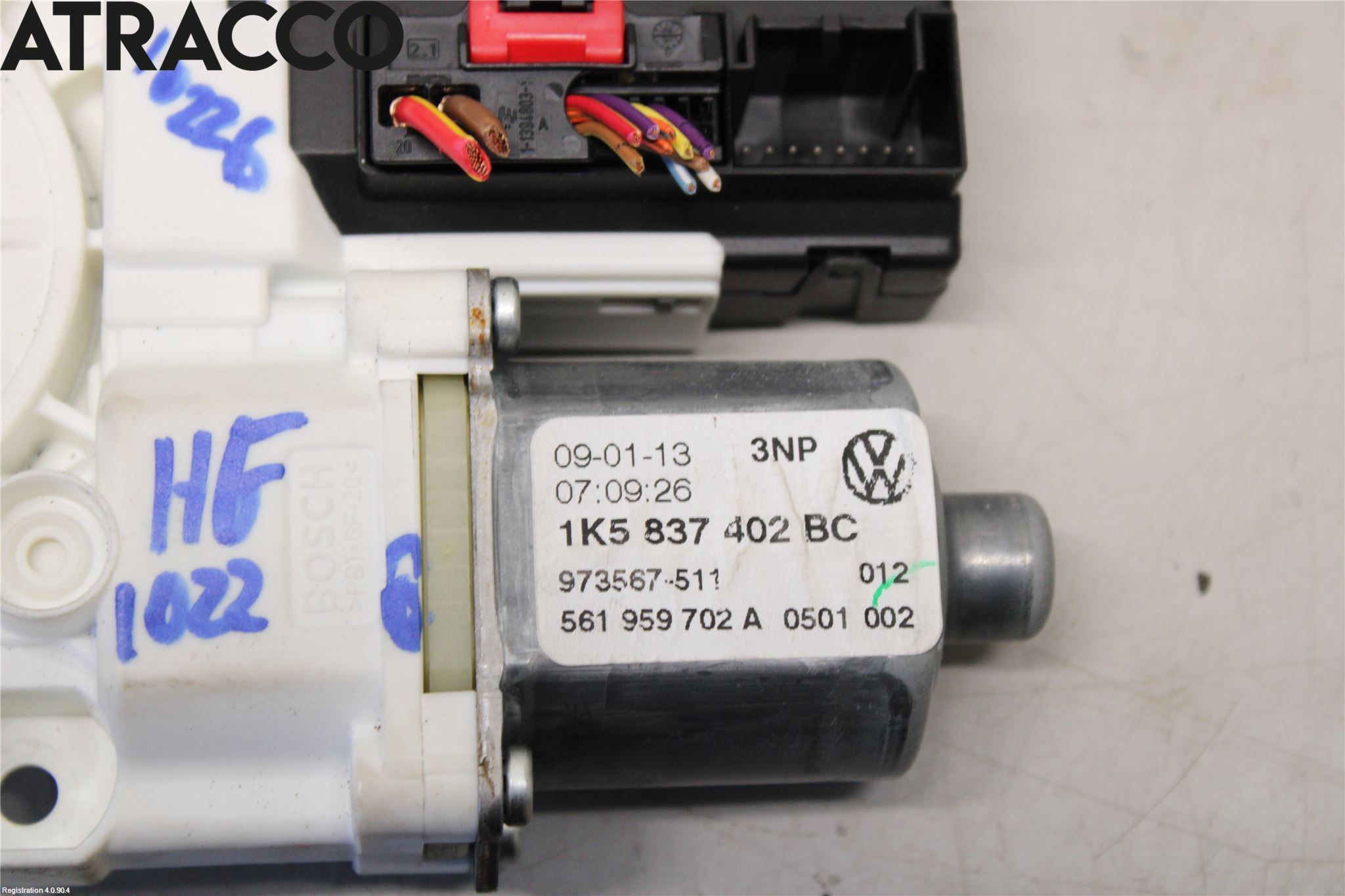 Volkswagen VW GOLF VI 09-13 Vindusheismotor