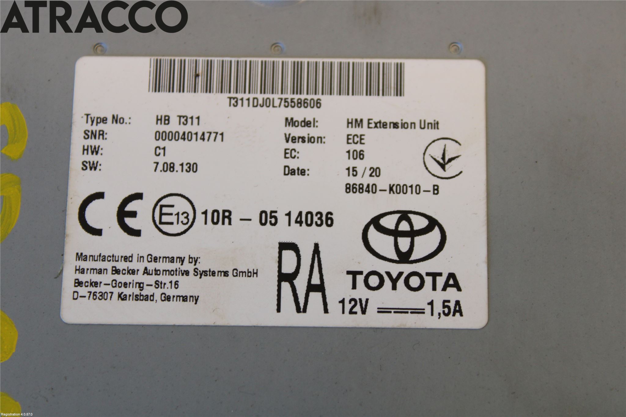 Toyota RAV4 19- Stereo Radio Øvrig