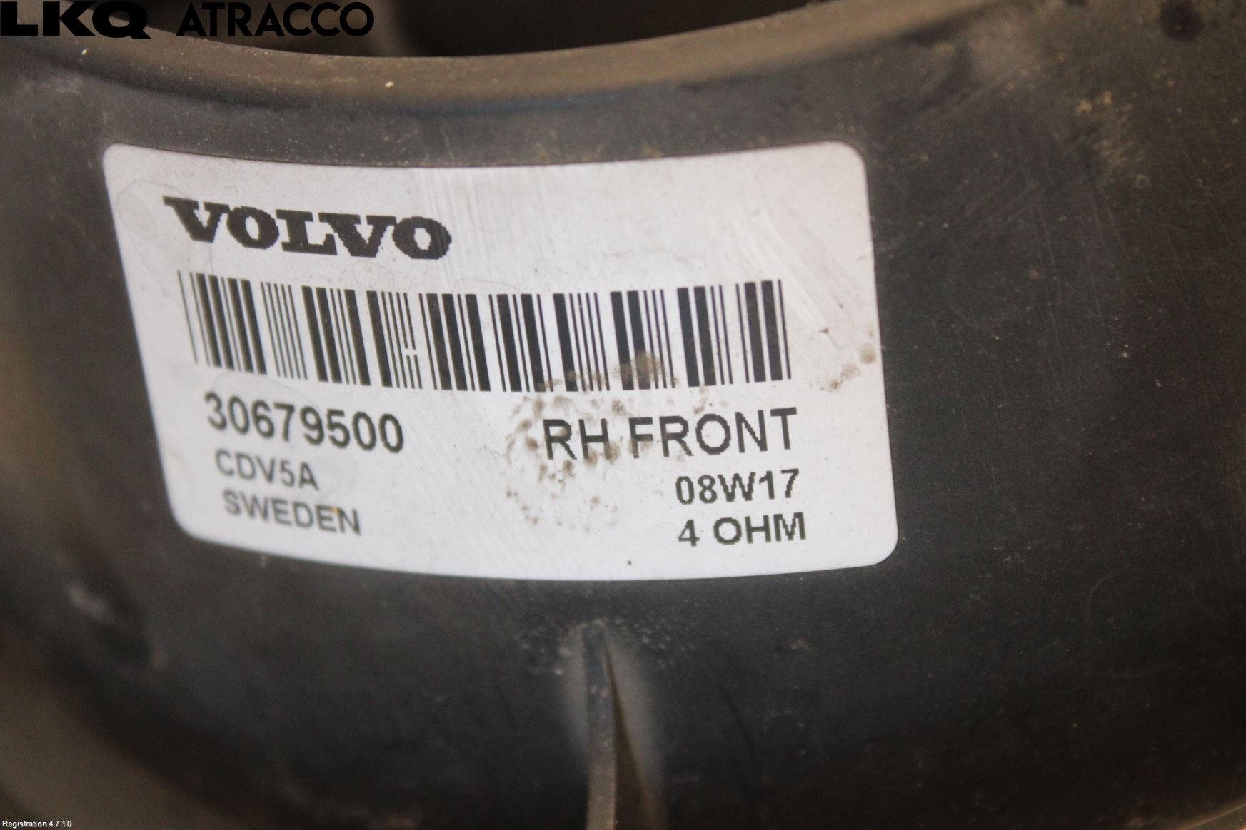 Volvo S60 05-10 Innr Høyttaler