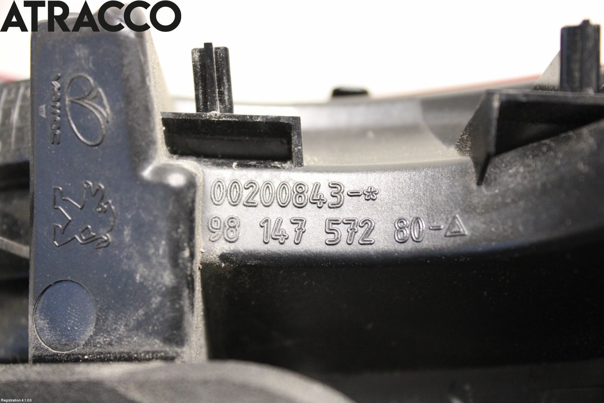 Peugeot 2008 13-20 Baklykt Høyre  På Luke(Indre)