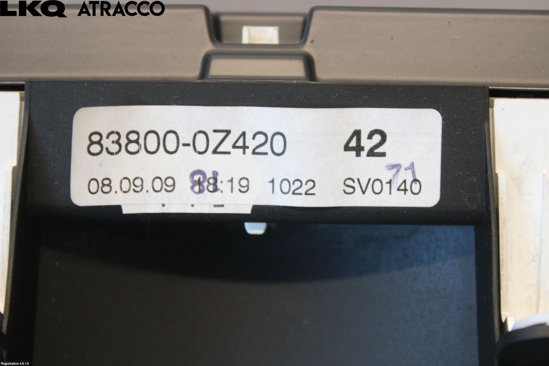 Toyota AURIS 10-12 Instr Kombinert