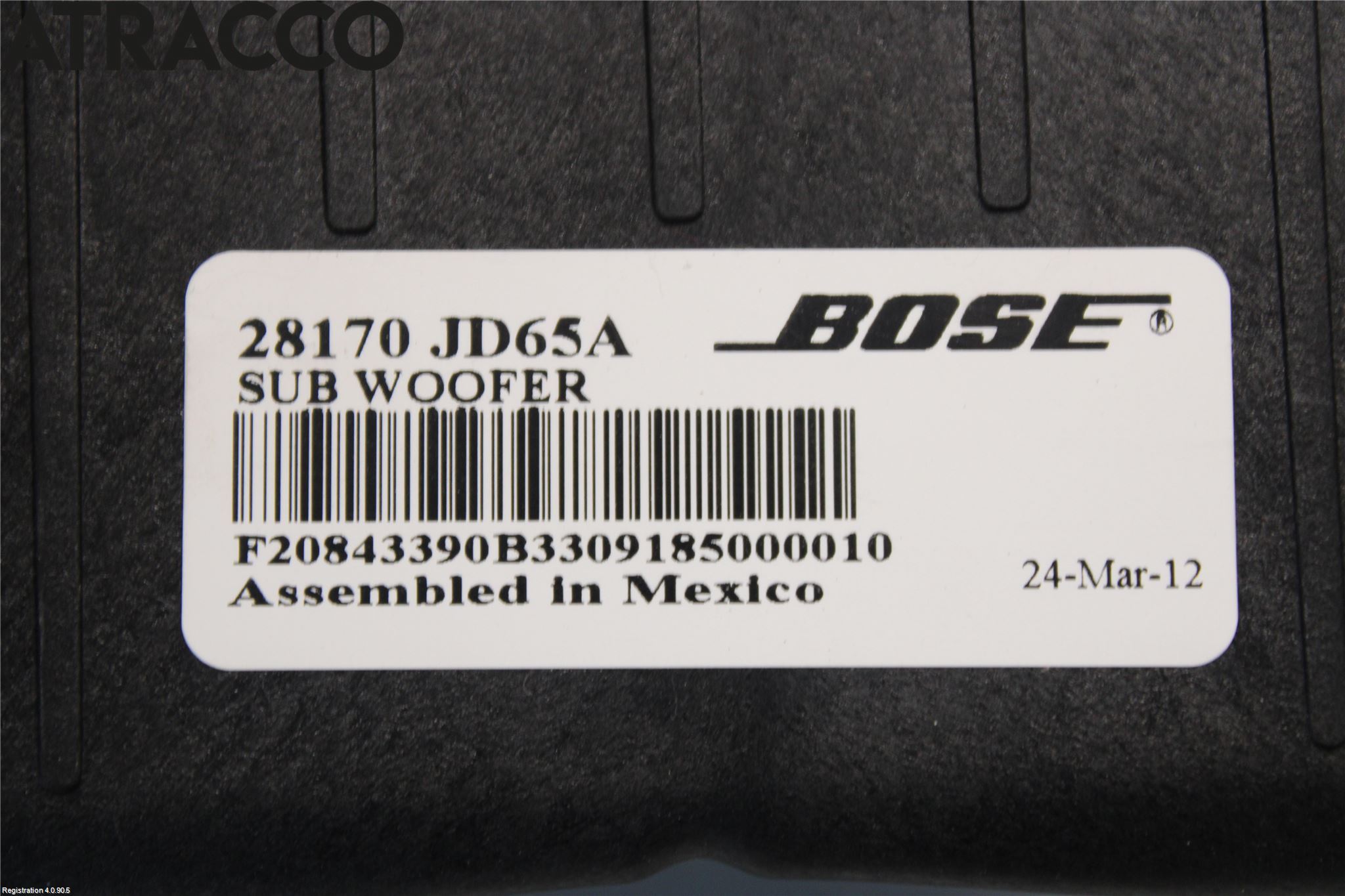 Nissan QASHQAI+2  10-14 Innr Høyttaler