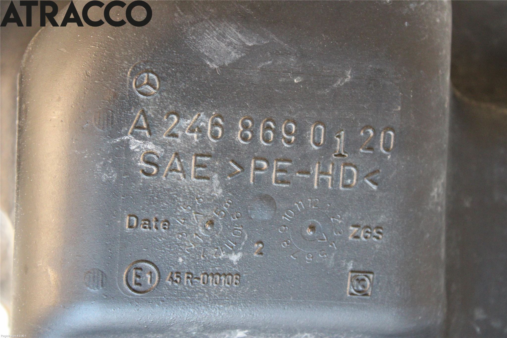 Mercedes-Benz MB B-KLASS (W246/W242) 12-19 Spylerbeholder Frontrute-Lykte