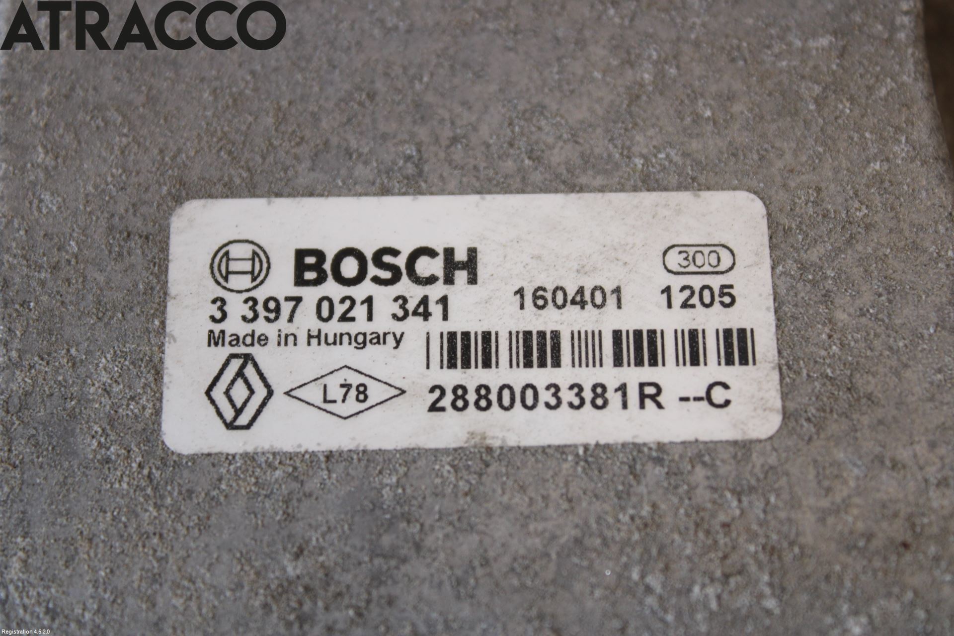 Renault ZOE/E-TECH 13- Viskermotor Frontrute