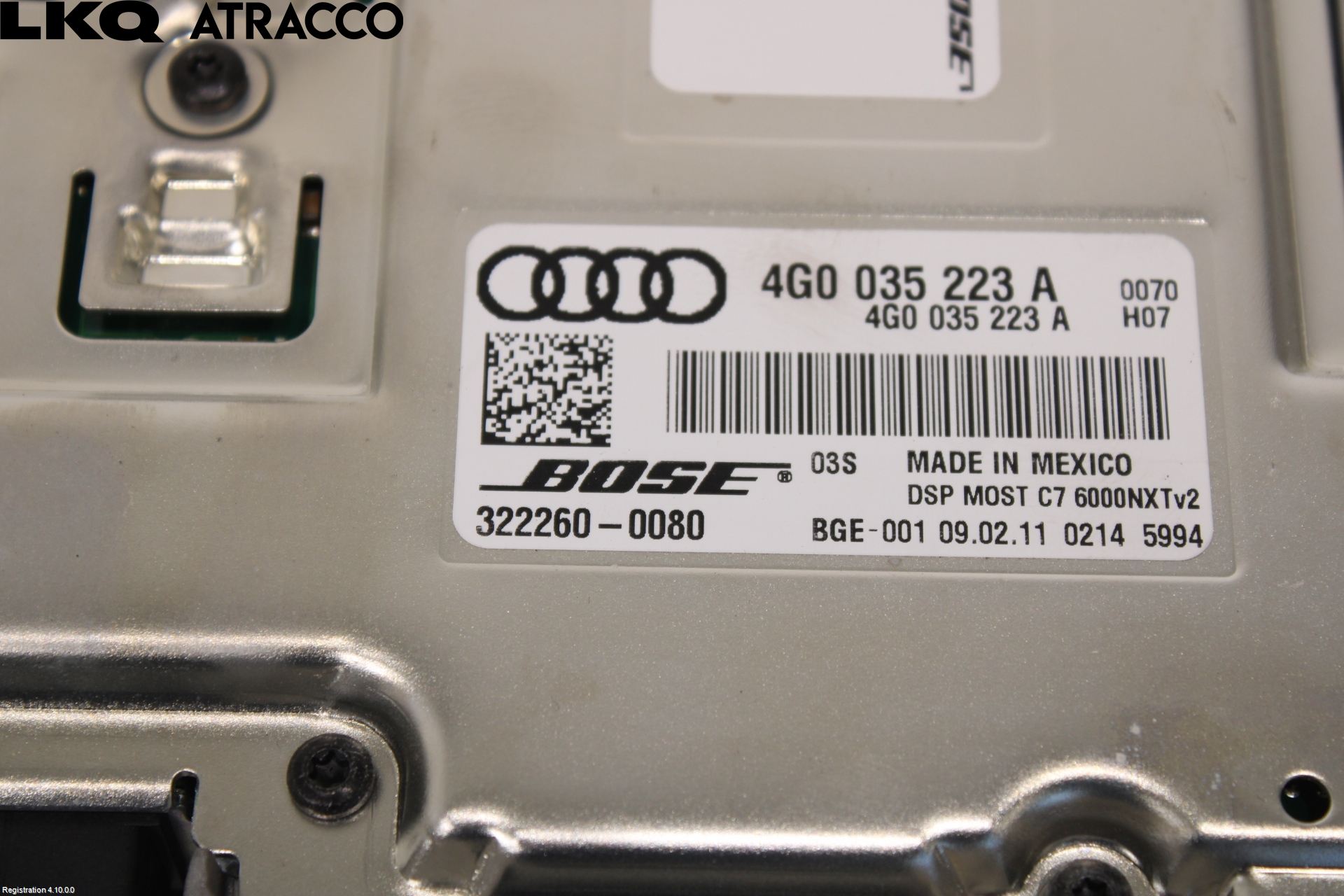 Audi A7/S7 4G 11-17 Stereo Forsterker