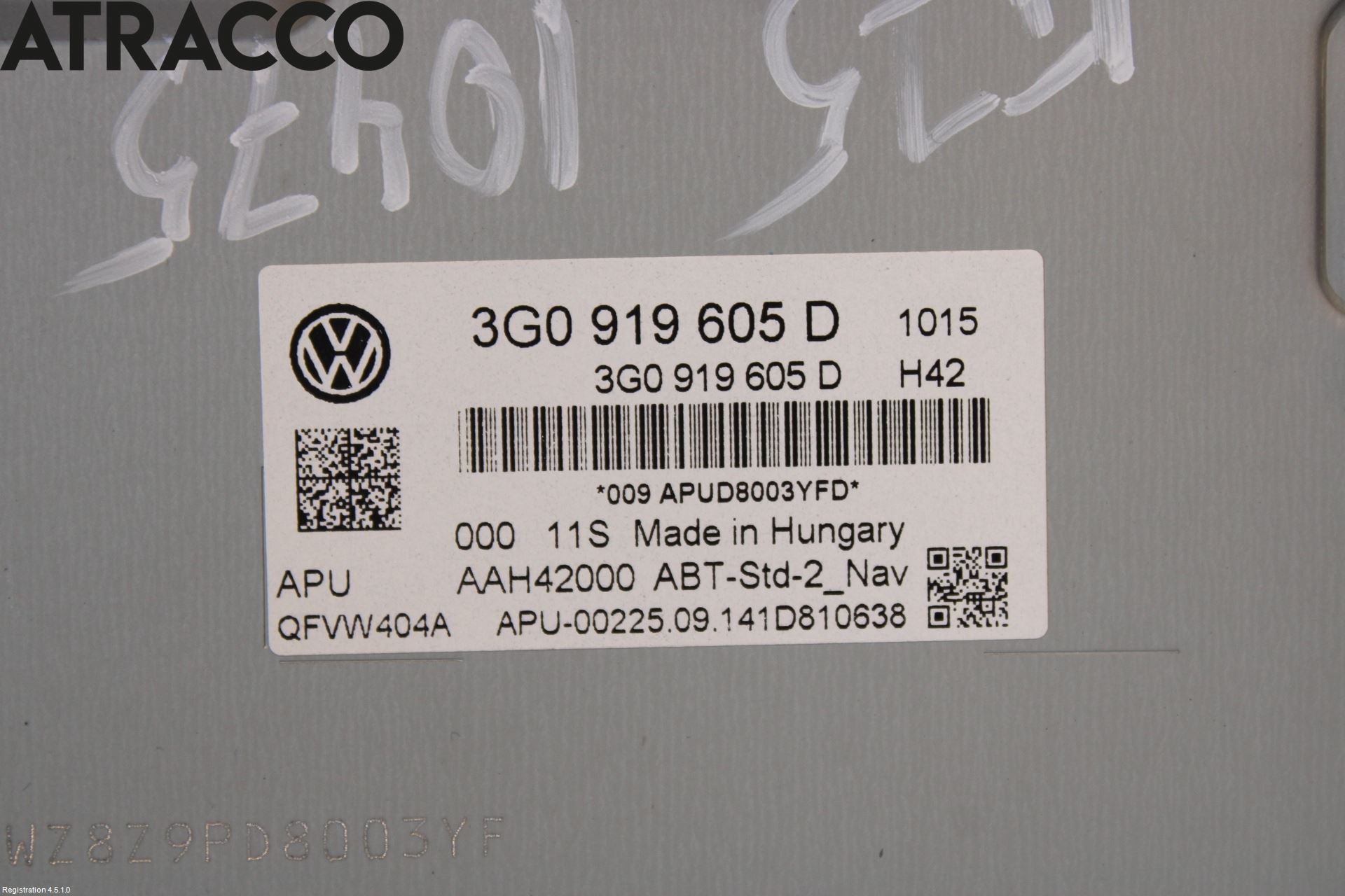 Volkswagen VW PASSAT 15-19 Multifunktionsdisplay