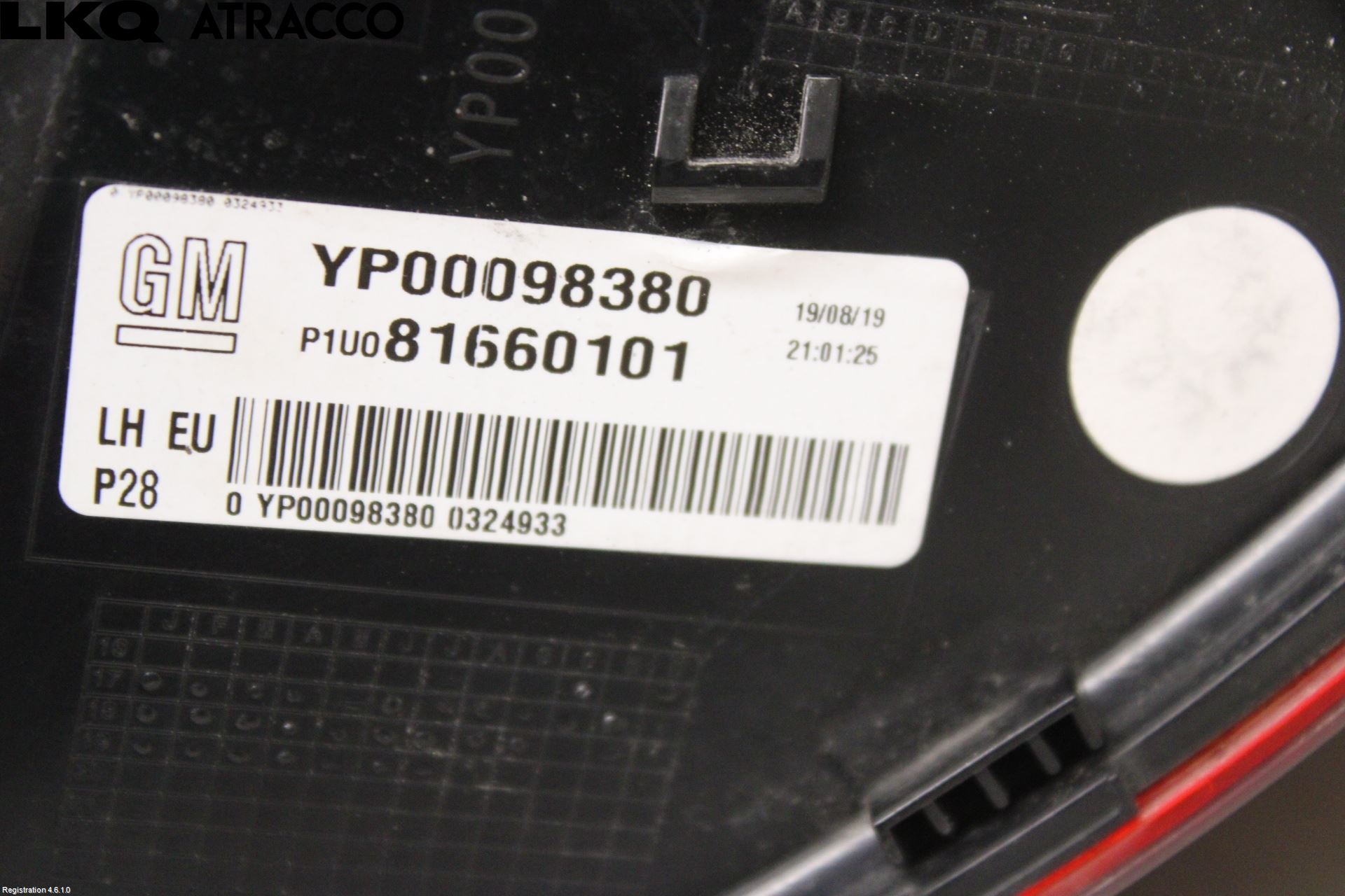 Opel GRANDLAND X 18- Baklykt Venstre