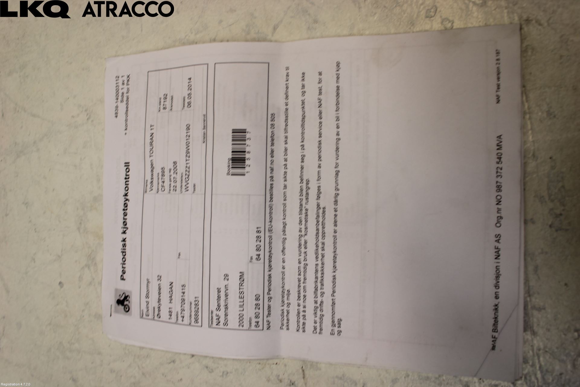 Volkswagen VW TOURAN 03-10 Motor Diesel