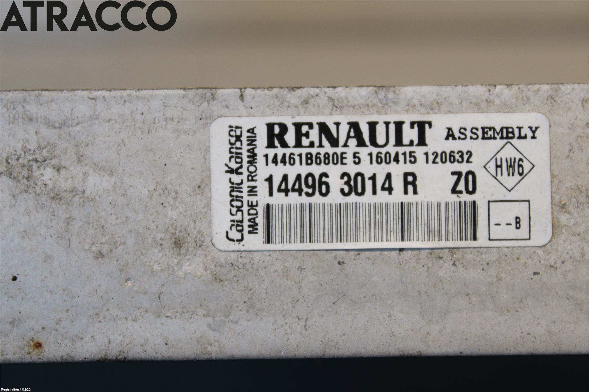 Renault CAPTUR 13-19 Intercooler Radiator