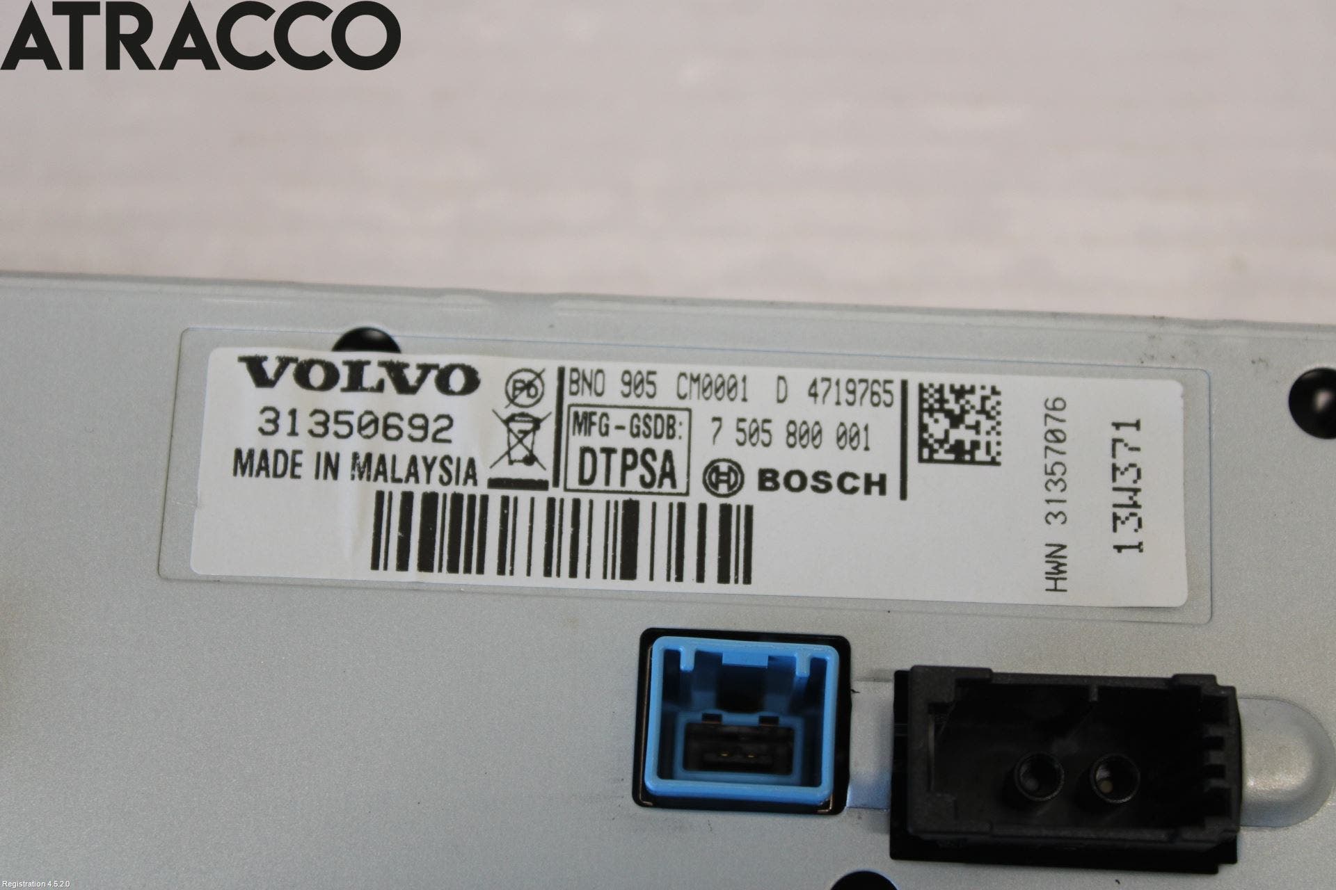 Volvo V70 14-16 Multifunktionsdisplay