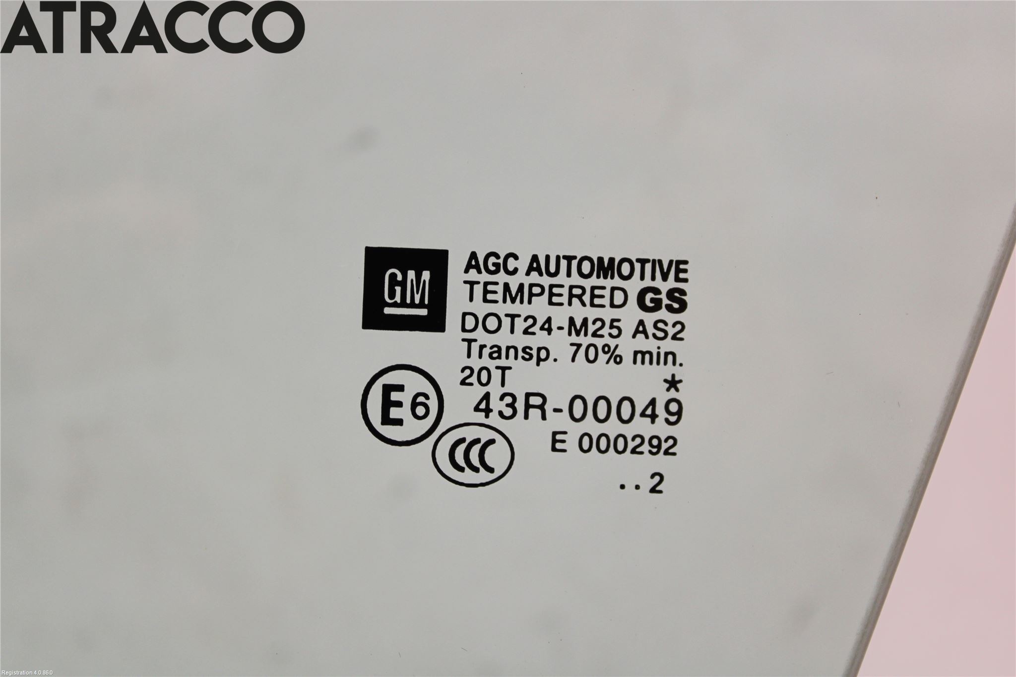 Opel ZAFIRA C 12-19 Dørrute Foran Venstre 4 Dørs