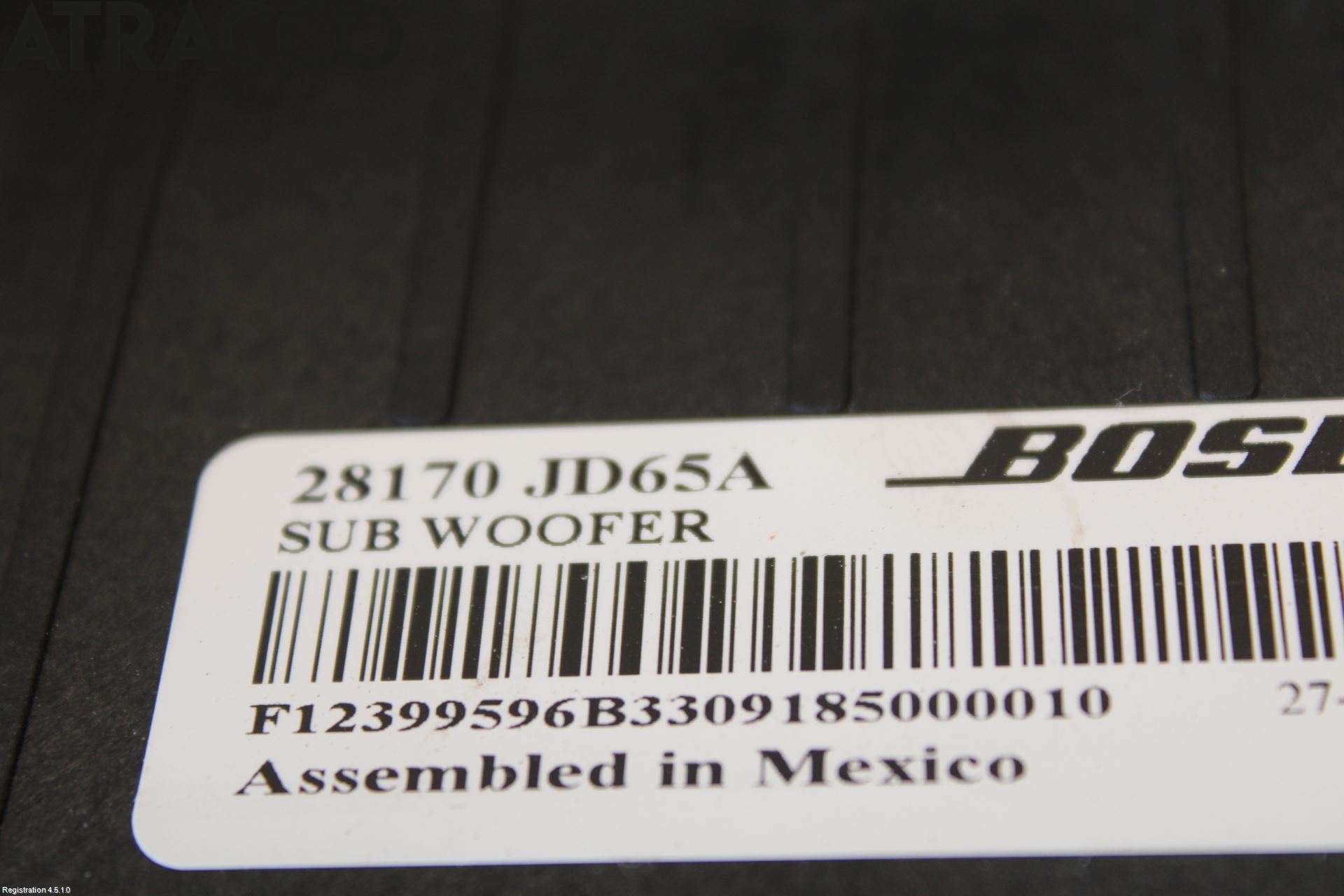 Nissan QASHQAI+2  10-14 Innr Høyttaler