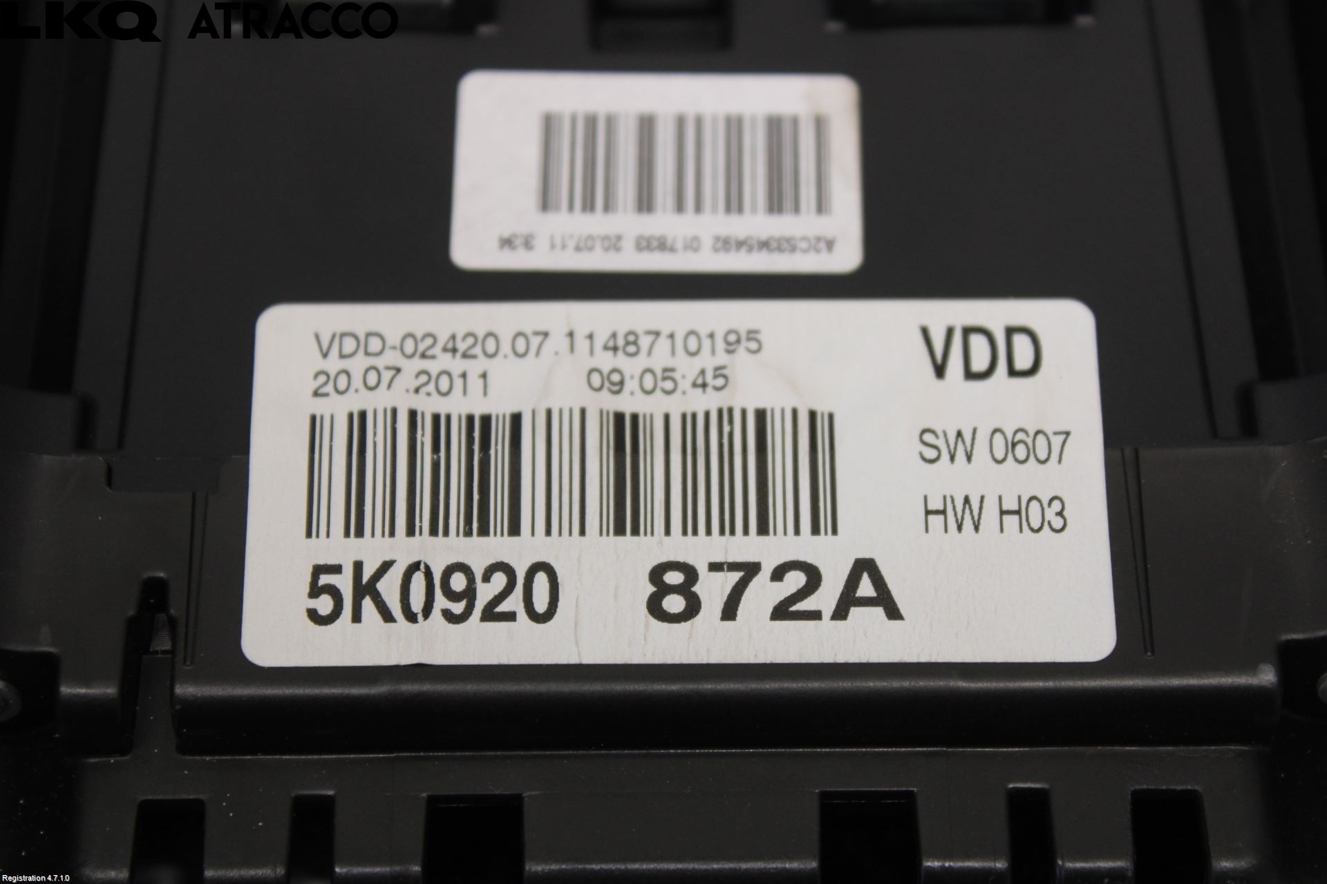 Volkswagen VW GOLF VI 09-13 Instr Kombinert