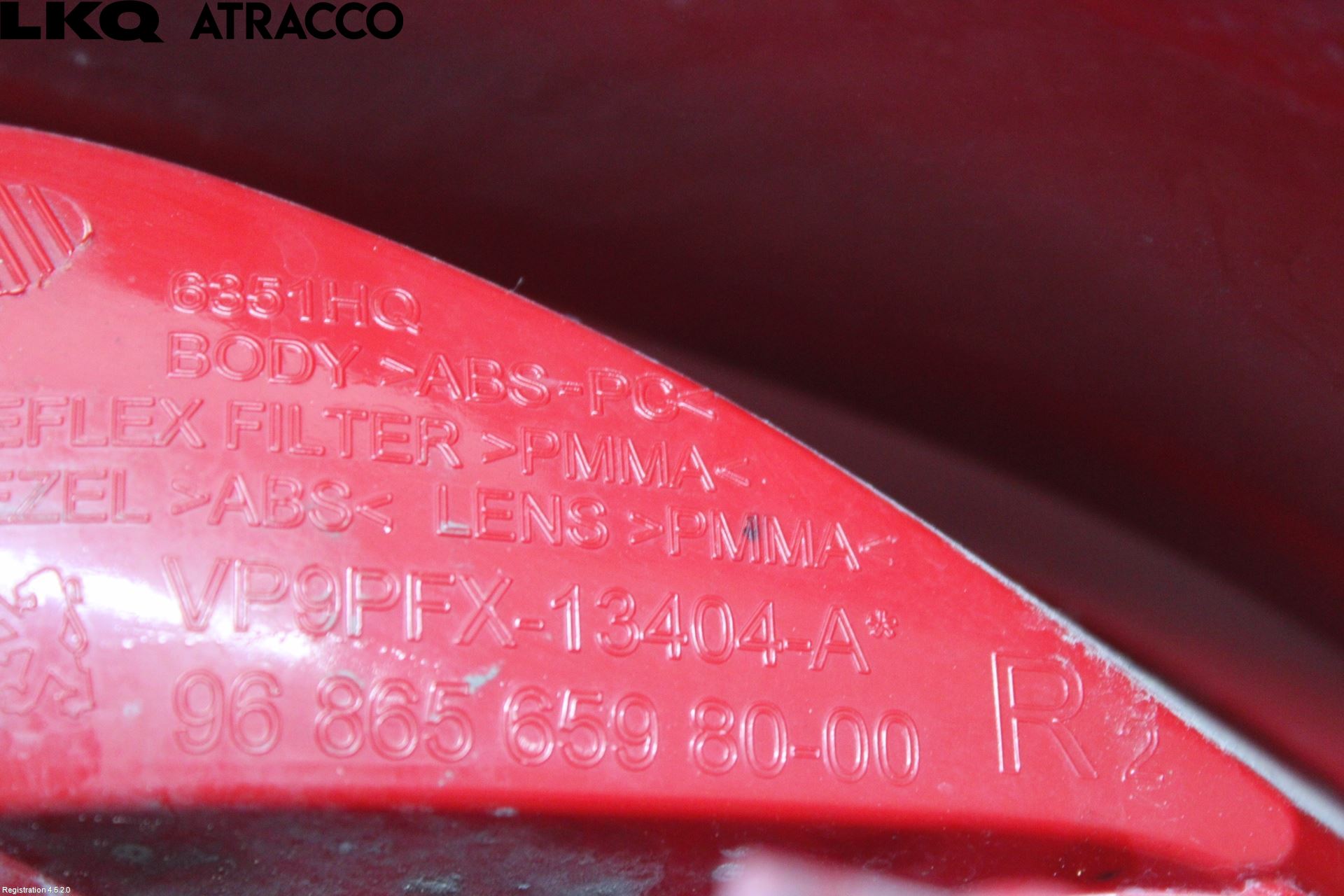 Peugeot 207 Baklykt Høyre