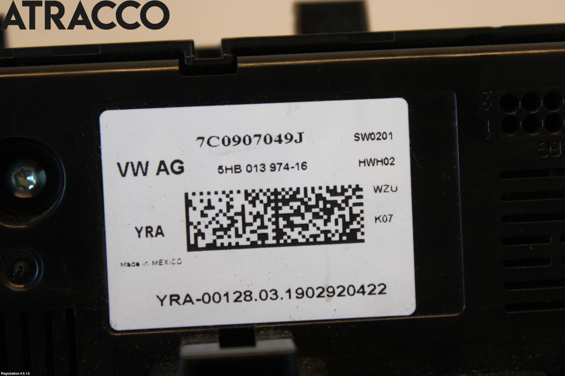 Volkswagen VW CRAFTER II / E-CRAFTER 17- Varme Ac Betjening-Display