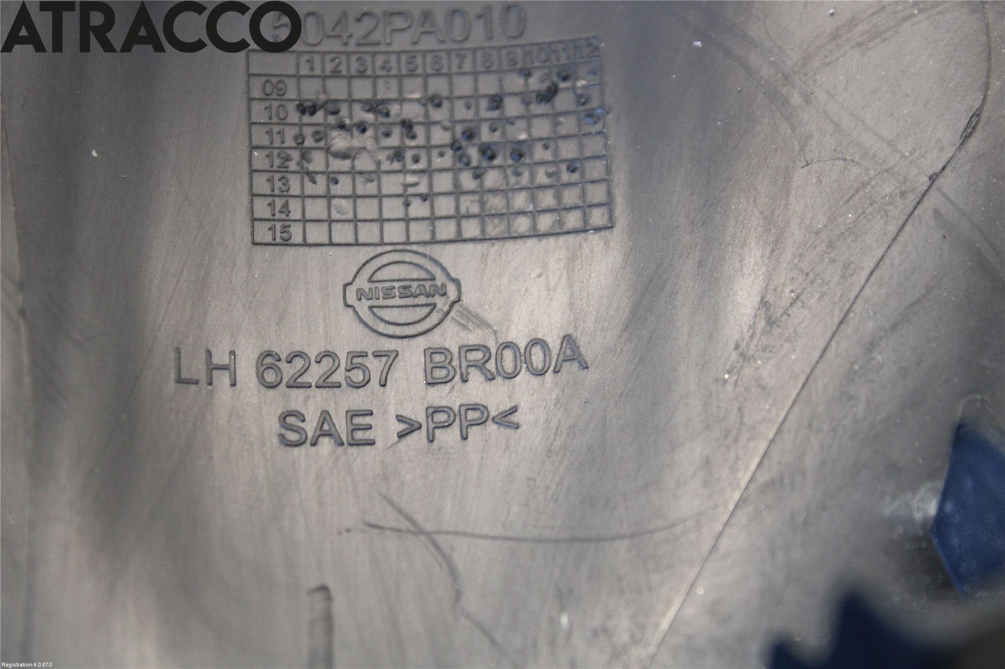 Nissan QASHQAI 10-14 Grilldel Venstre