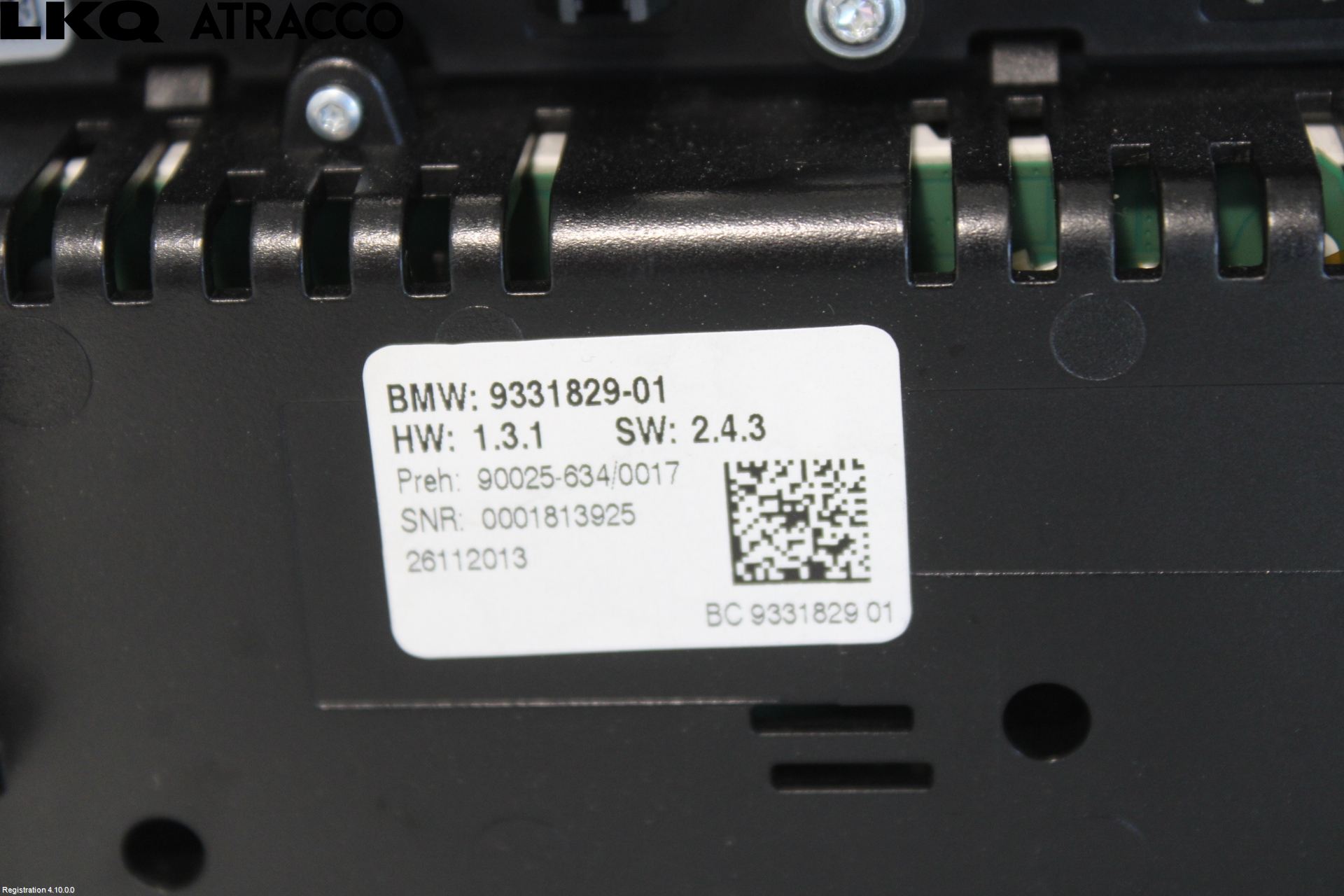 BMW 5 F10/F11/F18 09-17 Varme Ac Betjening-Display