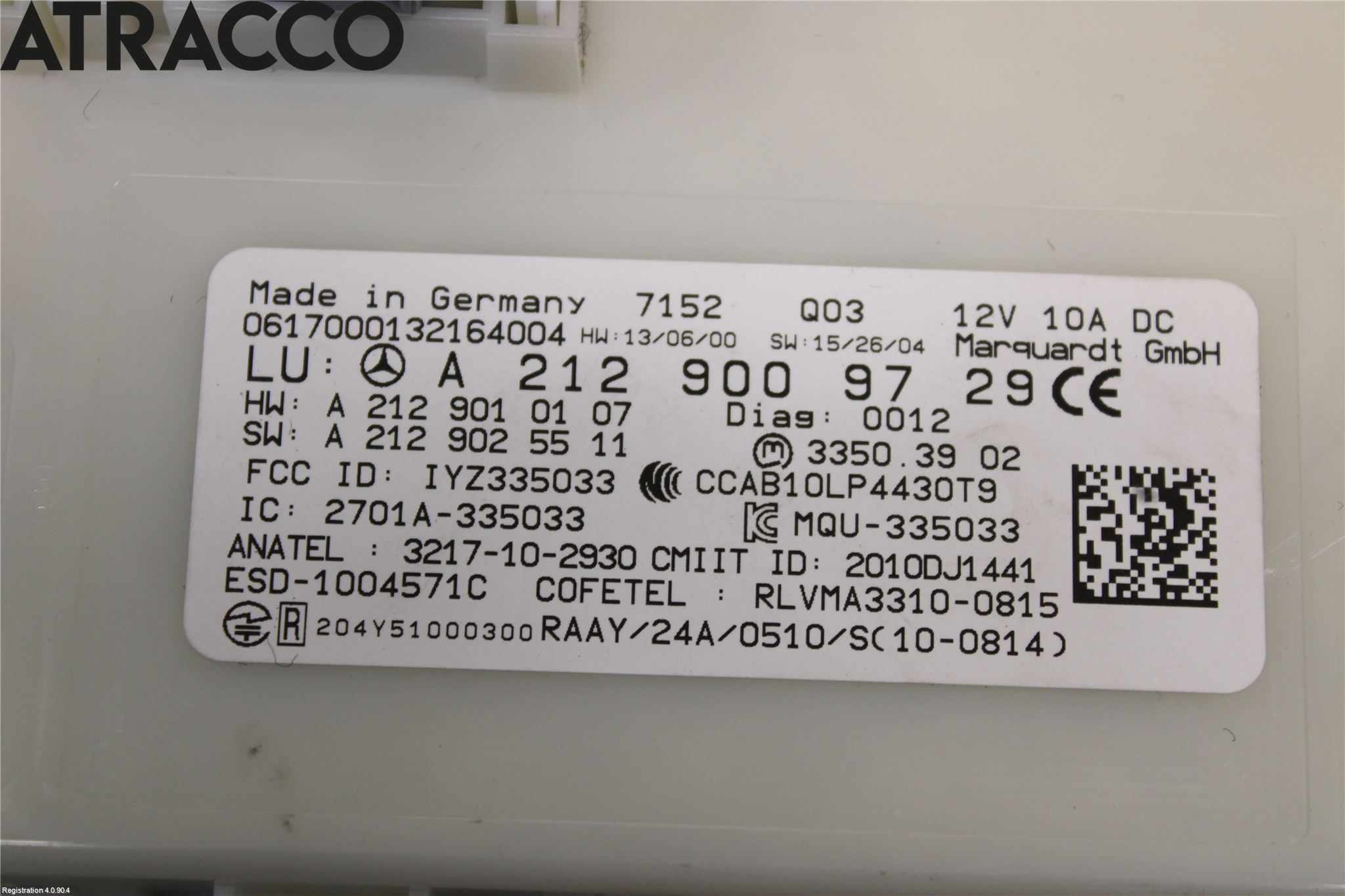 Mercedes-Benz MB B-KLASS (W246/W242) 12-19 Styrenhet Nyckellös System