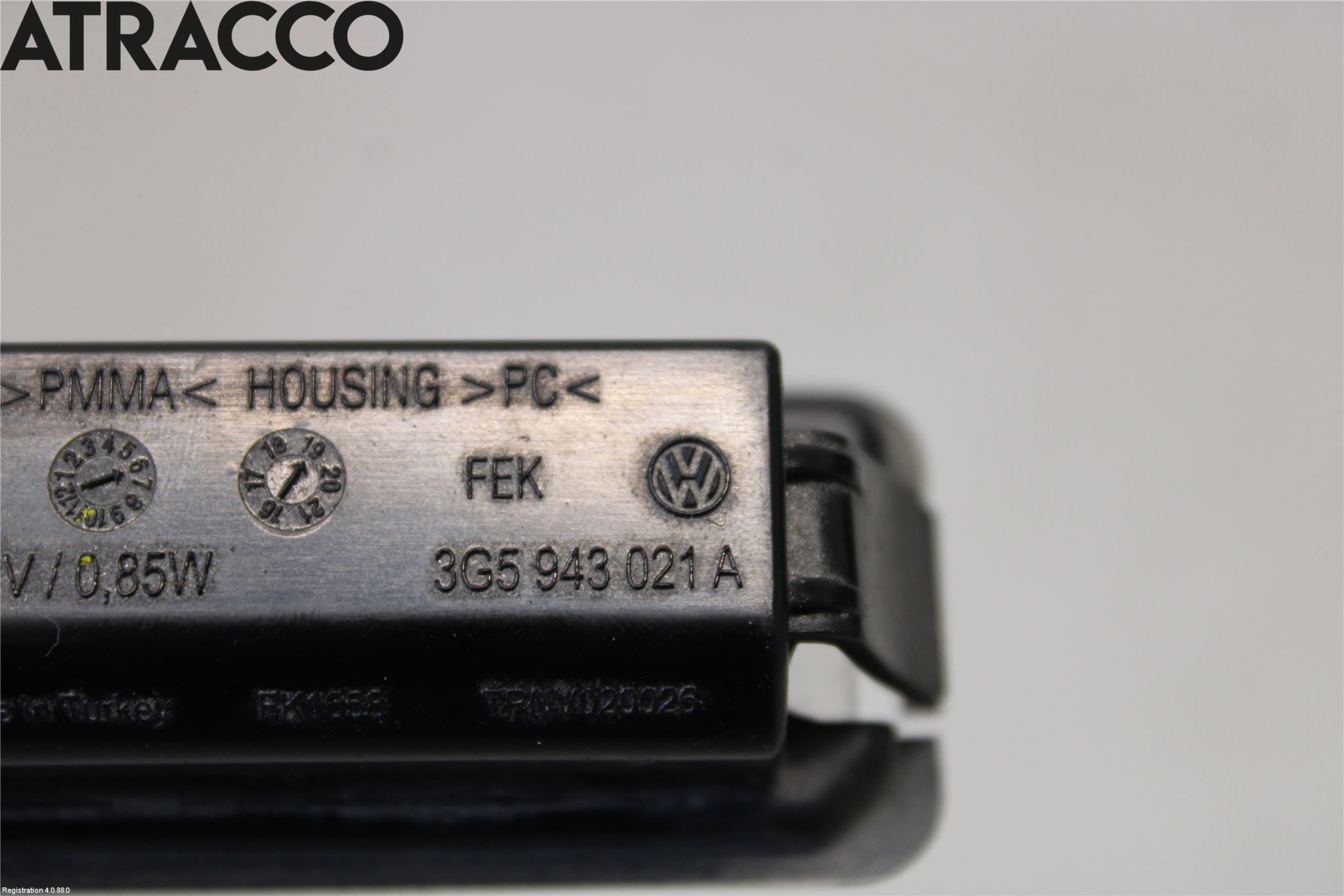 Volkswagen VW GOLF / E-GOLF VII 13-20 Skilt Belysning