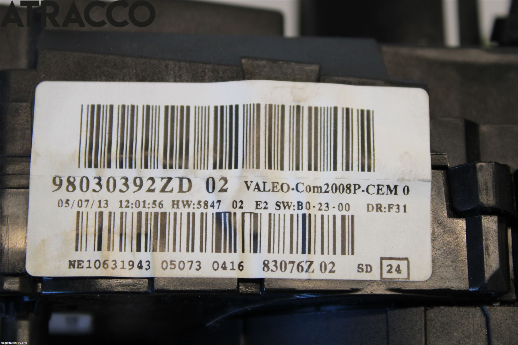 Peugeot 2008 13-20 Bryter Ratt Kombi H Og V