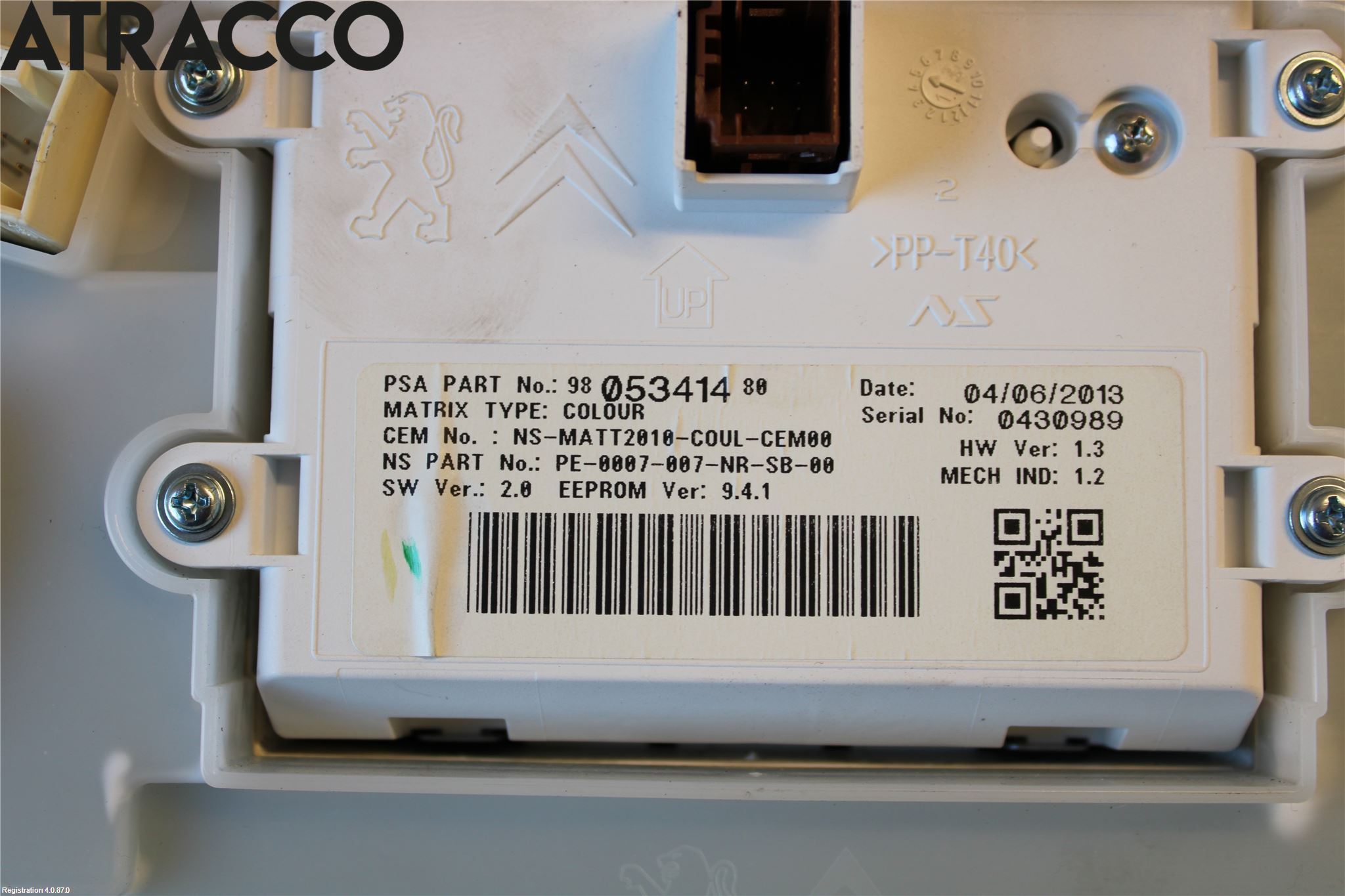 Peugeot 2008 13-20 Instr Kombinert