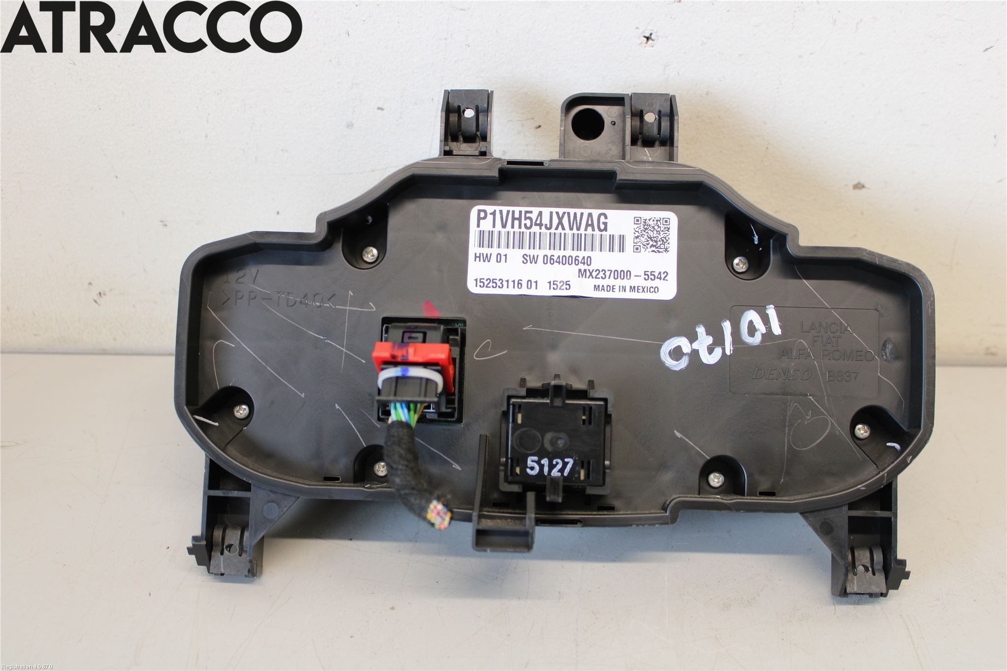 Fiat 500 07- Varme Ac Betjening-Display