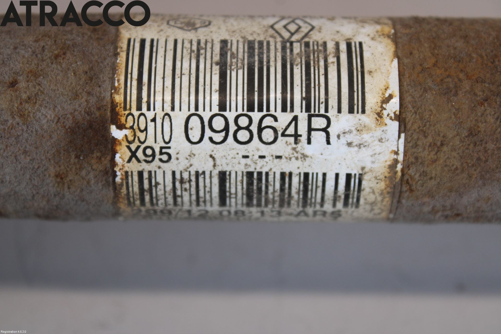 Renault MEGANE III 09-15 Drivaksel Foran Kompl Høyre